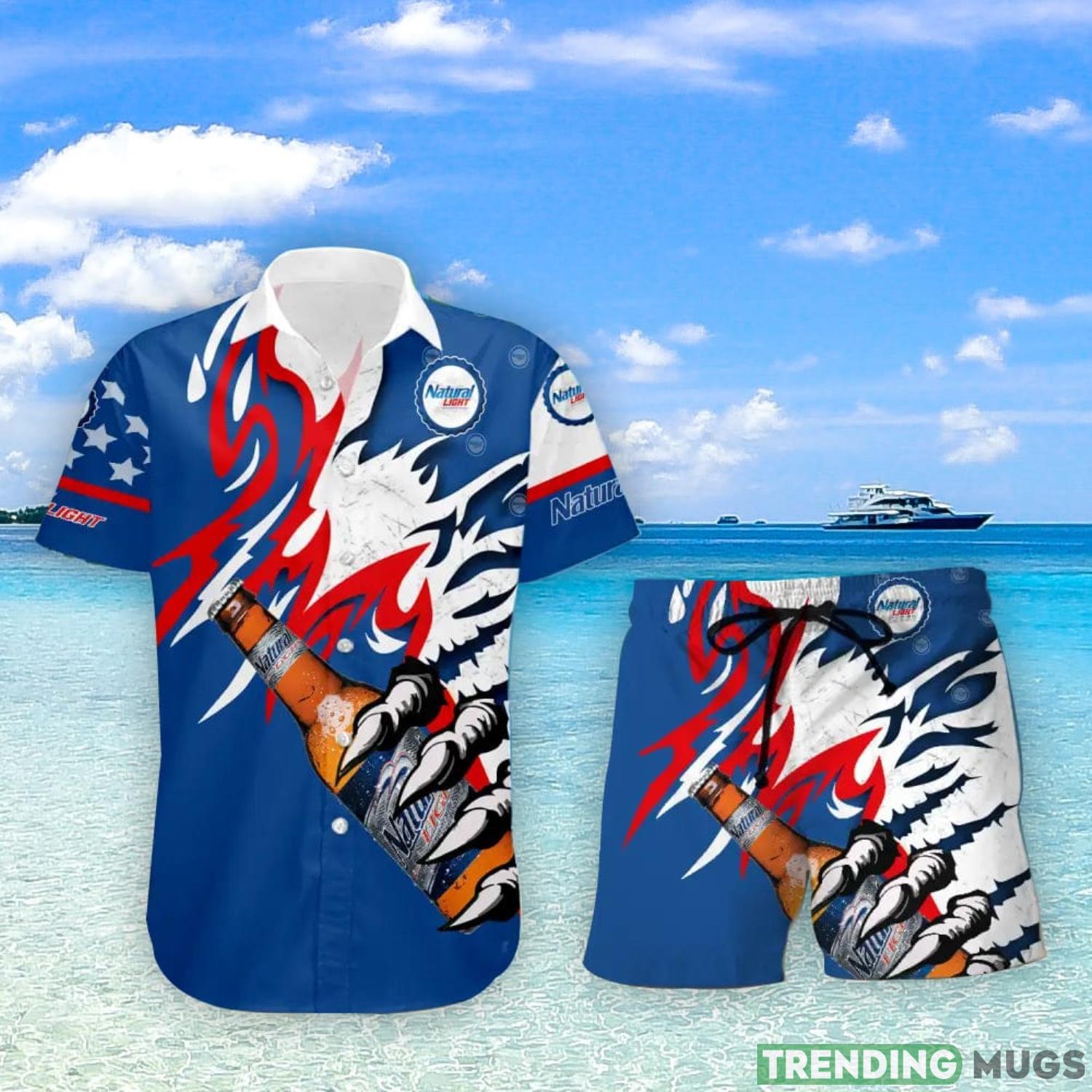 Natural Light Beer Monster Claw Cool Gift Hawaiian Shirt And Shorts Men And Women Summer Gift Product Photo 1 Natural Light Beer Monster Claw Cool Gift Hawaiian Shirt And Shorts Men And Women Summer Gift Product Photo 1