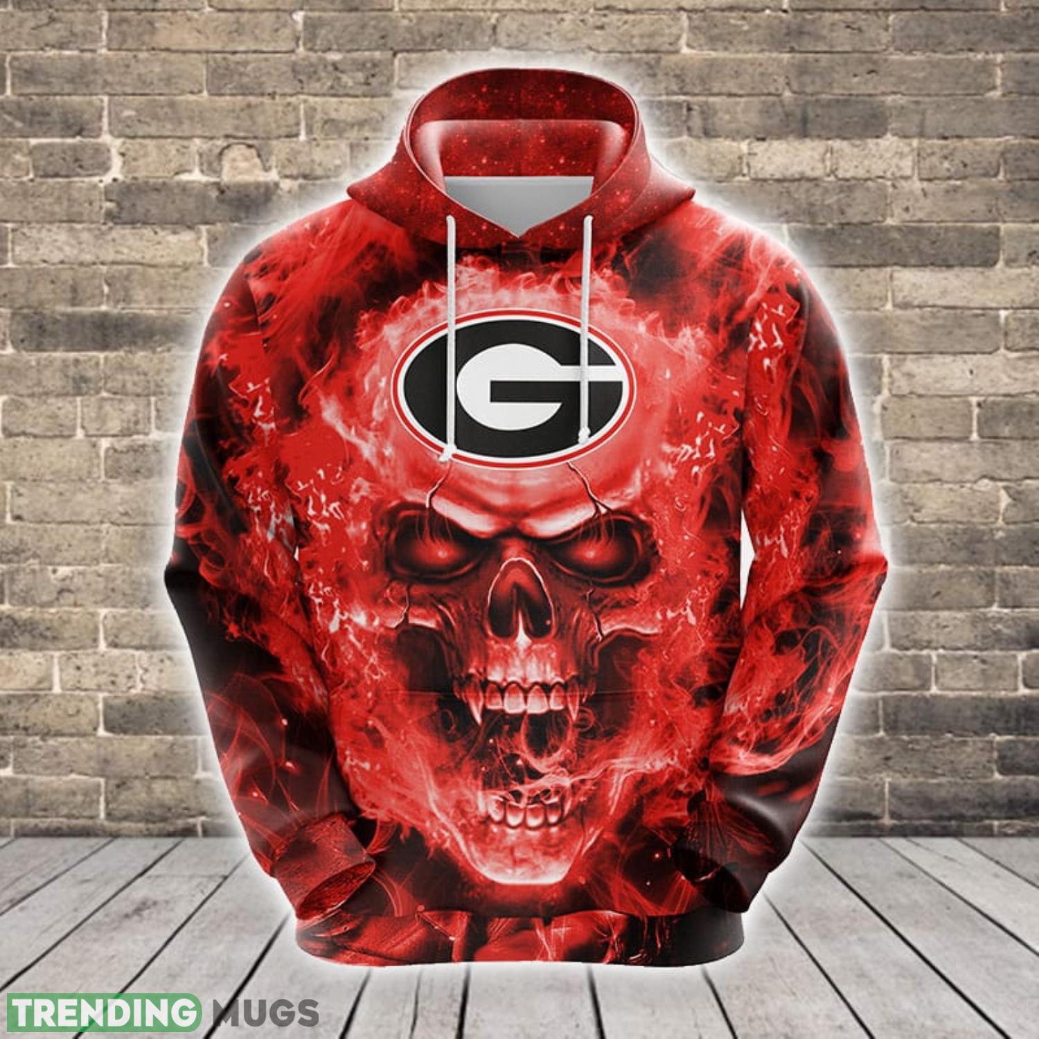 NCAA Georgia Bulldogs Skull Funny Orange 3D Hoodie For Fans Best Sport Gift Men And Women Product Photo 1 NCAA Georgia Bulldogs Skull Funny Orange 3D Hoodie For Fans Best Sport Gift Men And Women Product Photo 1