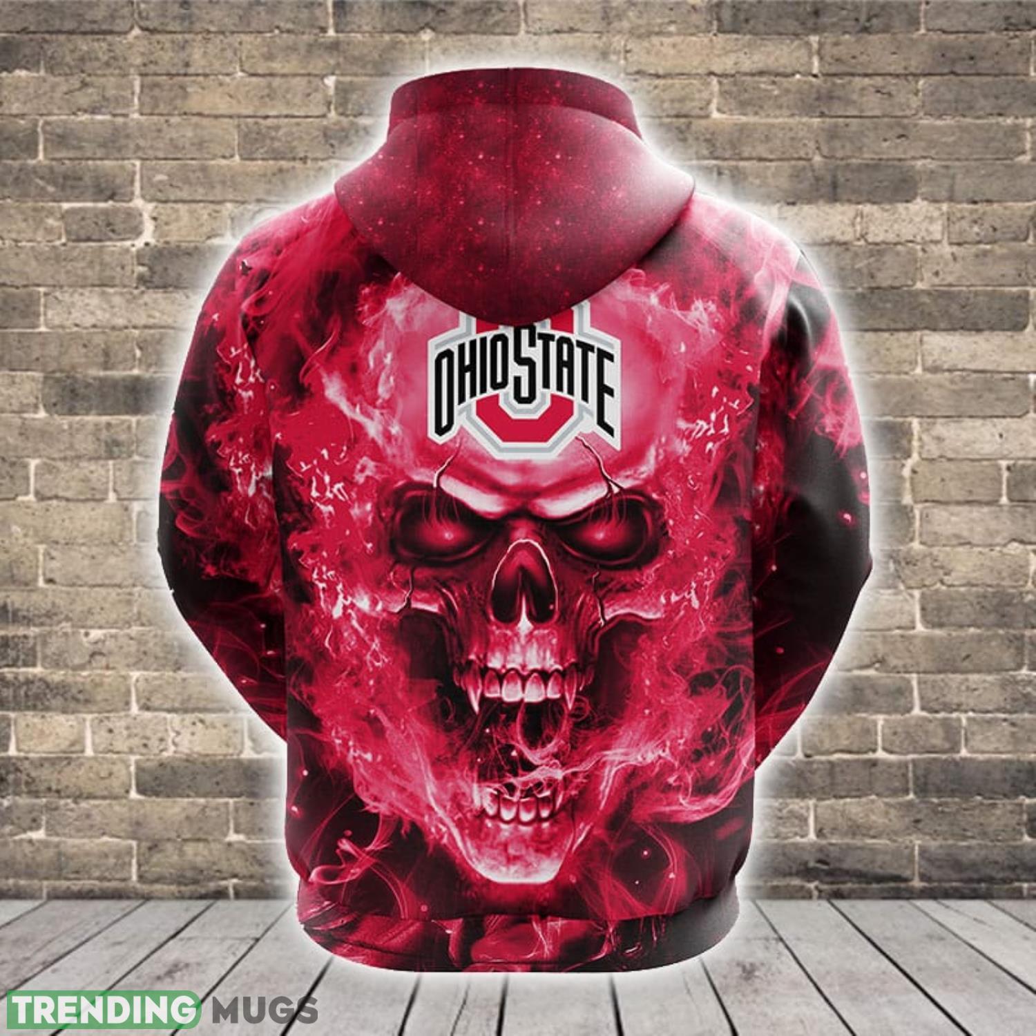 NCAA Ohio State Buckeyes Skull Funny Pink 3D Hoodie Zip Hoodie For Men And Women Sport Gift 3D Hoodies NCAA Ohio State Buckeyes Skull Funny Pink 3D Hoodie Zip Hoodie For Men And Women Sport Gift 3D Hoodies