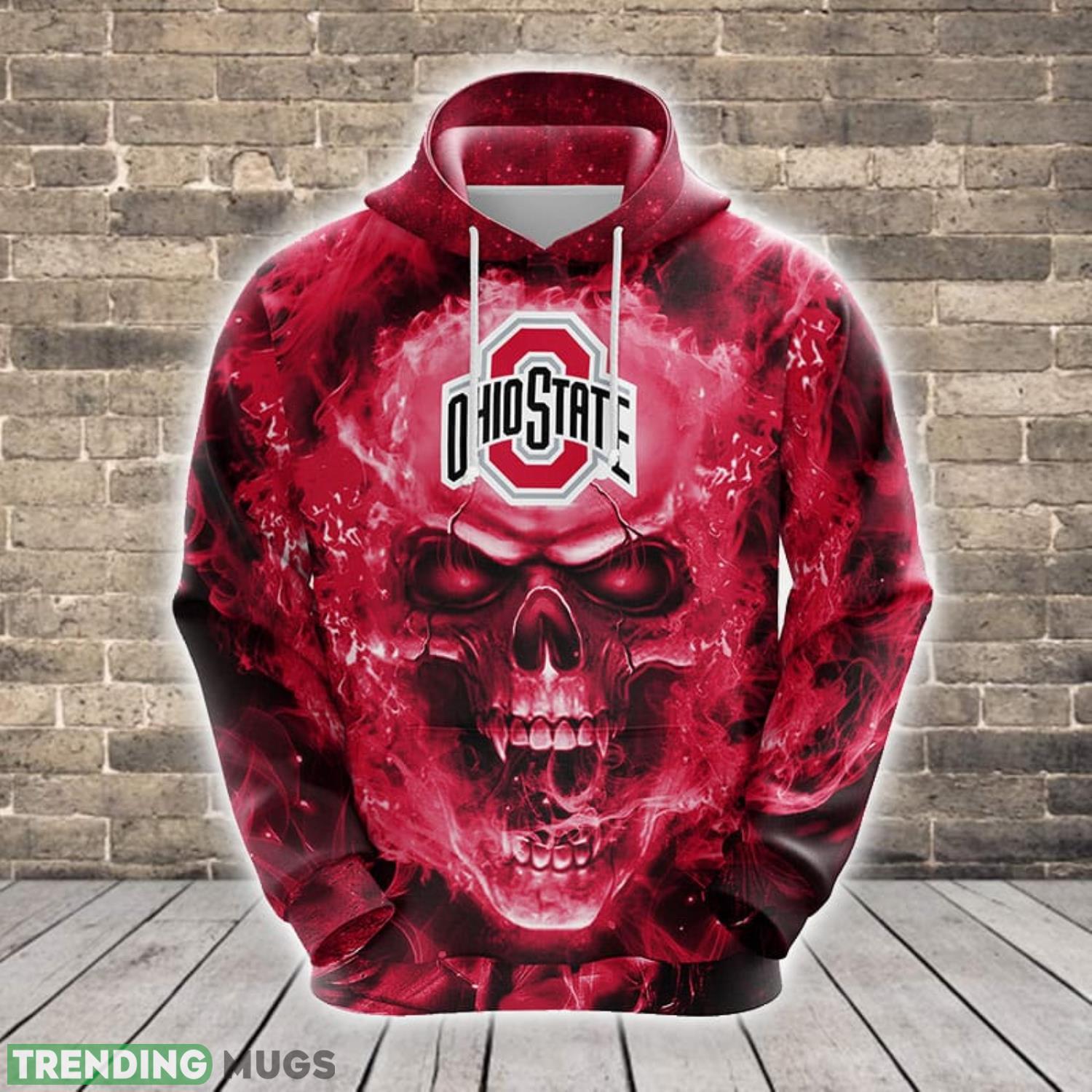 NCAA Ohio State Buckeyes Skull Funny Pink 3D Hoodie Zip Hoodie For Men And Women Sport Gift Product Photo 1 NCAA Ohio State Buckeyes Skull Funny Pink 3D Hoodie Zip Hoodie For Men And Women Sport Gift Product Photo 1