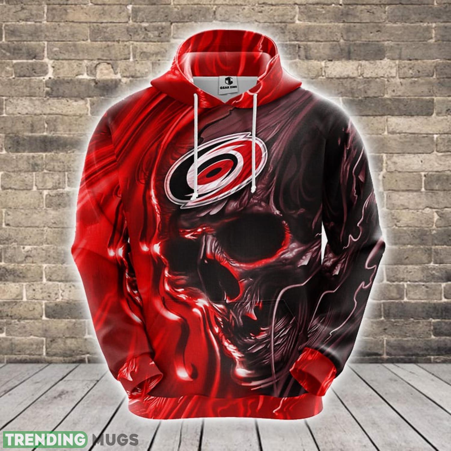 NHL Carolina Hurricanes Skull Red 3D Hoodie Zip Hoodie For Men And Women Sport Gift Product Photo 1 NHL Carolina Hurricanes Skull Red 3D Hoodie Zip Hoodie For Men And Women Sport Gift Product Photo 1