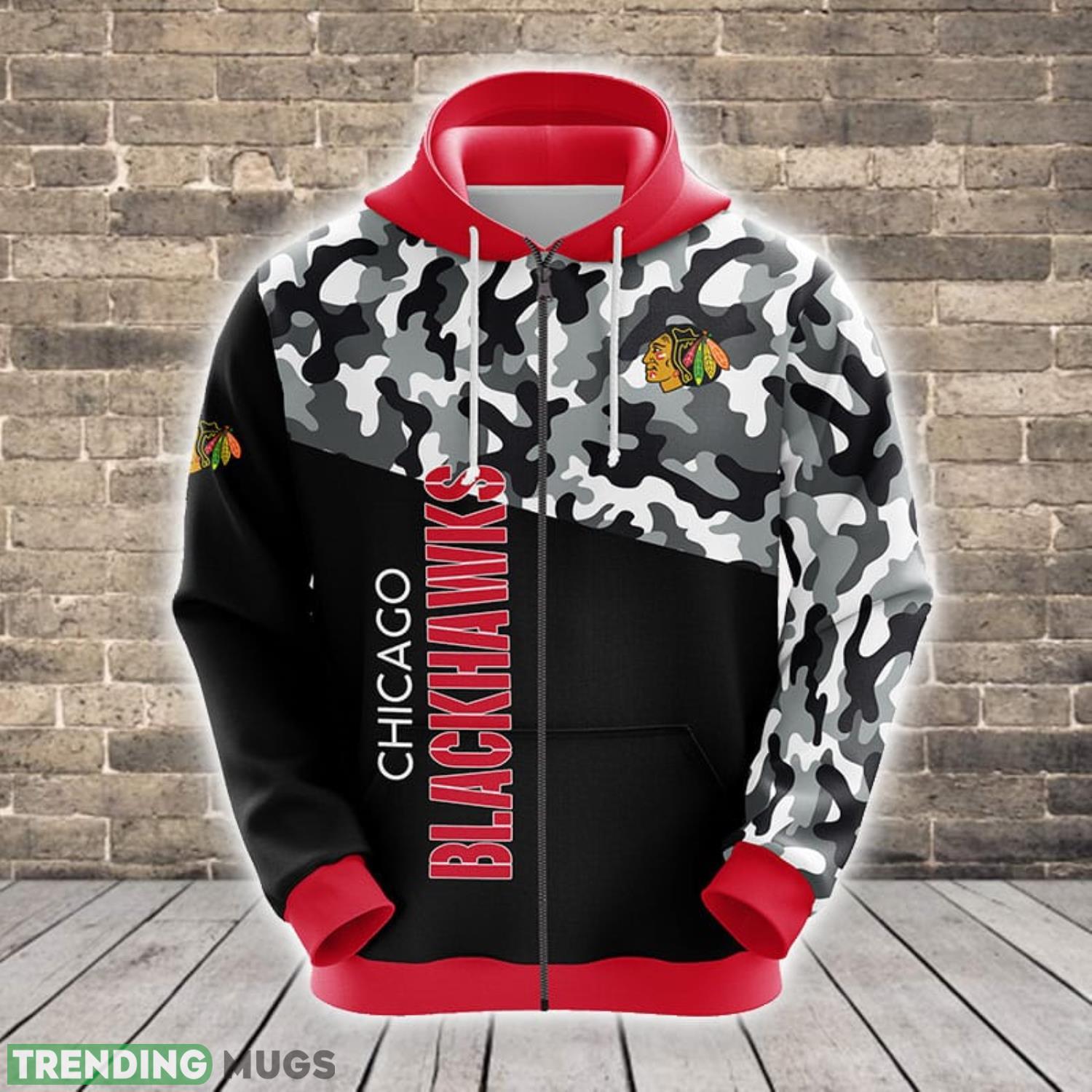NHL Chicago Blackhawks Camouflage Red 3D Hoodie Zip Hoodie For Men And Women Sport Gift Product Photo 1 NHL Chicago Blackhawks Camouflage Red 3D Hoodie Zip Hoodie For Men And Women Sport Gift Product Photo 1