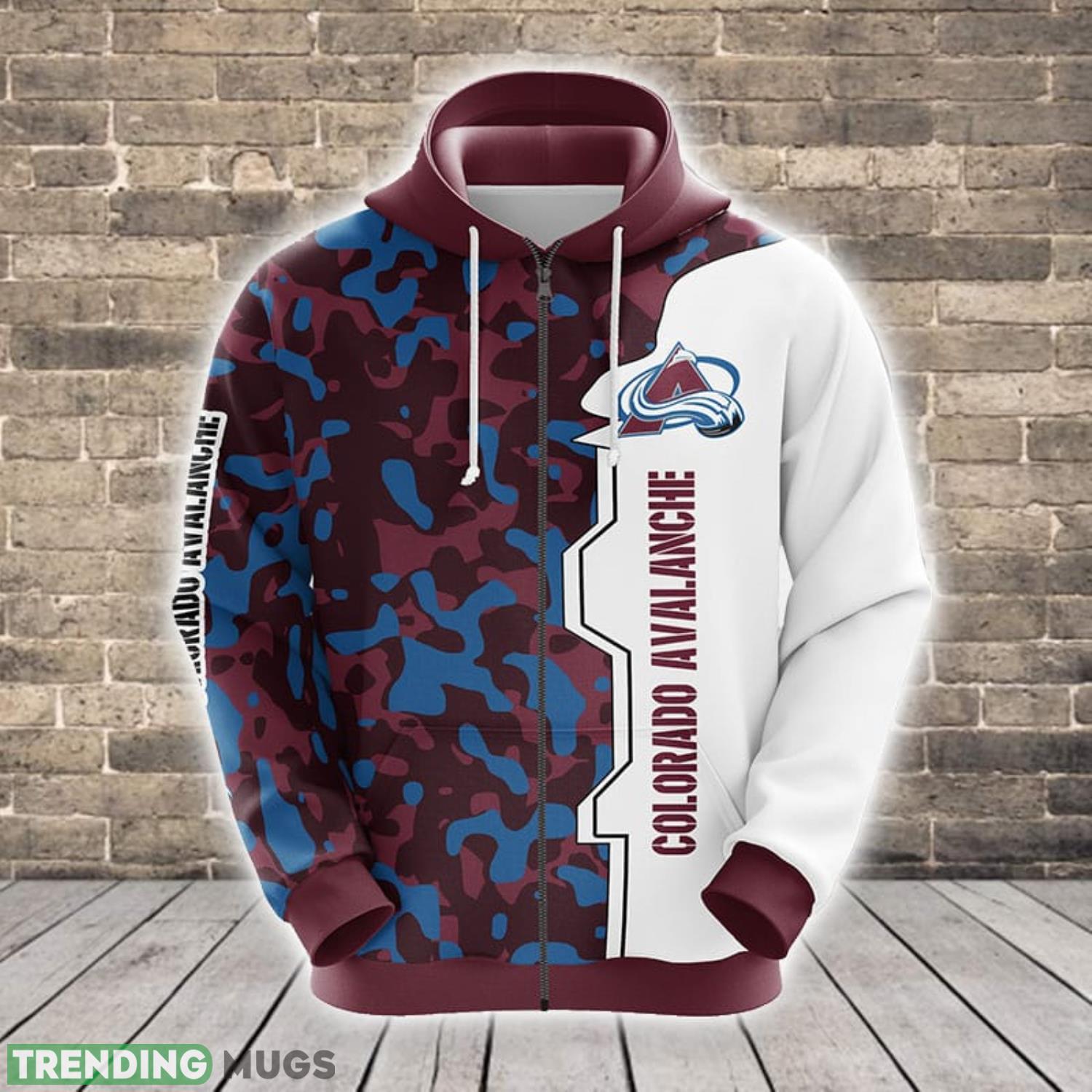 NHL Colorado Avalanche Camouflage Brown 3D Hoodie Zip Hoodie For Men And Women Sport Gift Product Photo 1 NHL Colorado Avalanche Camouflage Brown 3D Hoodie Zip Hoodie For Men And Women Sport Gift Product Photo 1