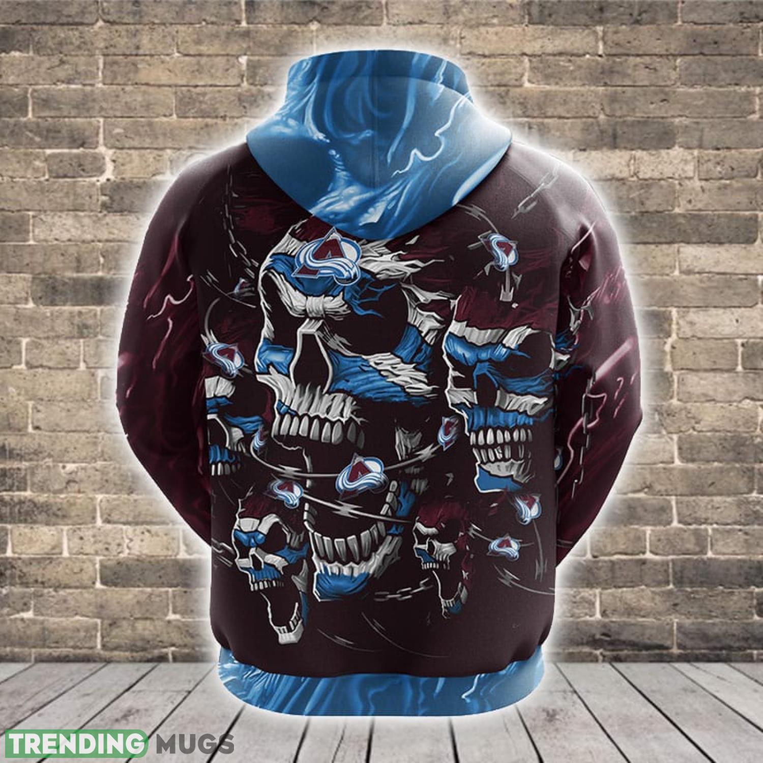 NHL Colorado Avalanche Skull Funny Brown 3D Hoodie Zip Hoodie For Men And Women Sport Gift 3D Hoodies NHL Colorado Avalanche Skull Funny Brown 3D Hoodie Zip Hoodie For Men And Women Sport Gift 3D Hoodies