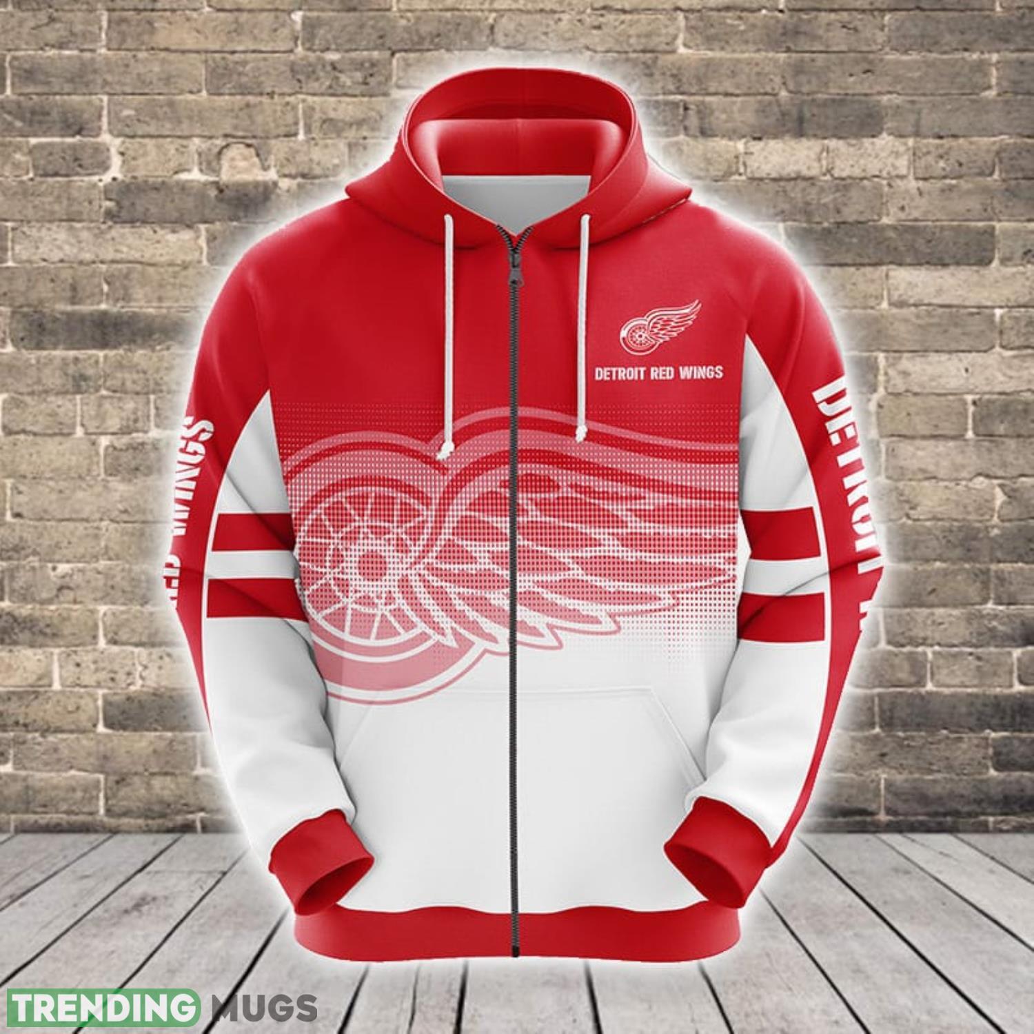 NHL Detroit Red Wings Red 3D Hoodie Zip Hoodie For Men And Women Sport Gift Product Photo 1 NHL Detroit Red Wings Red 3D Hoodie Zip Hoodie For Men And Women Sport Gift Product Photo 1