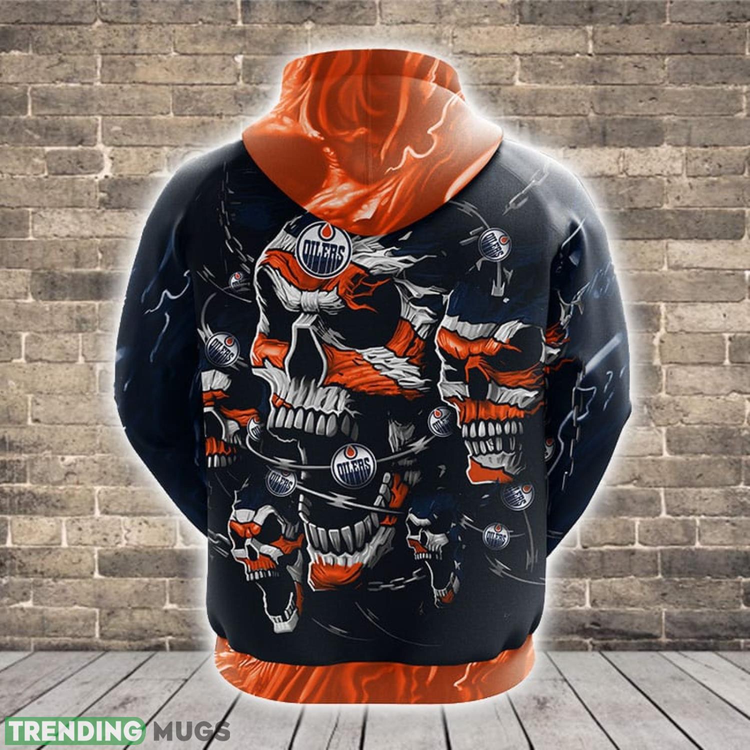 NHL Edmonton Oilers Skull Funny Orange 3D Hoodie Zip Hoodie For Men And Women Sport Gift 3D Hoodies NHL Edmonton Oilers Skull Funny Orange 3D Hoodie Zip Hoodie For Men And Women Sport Gift 3D Hoodies