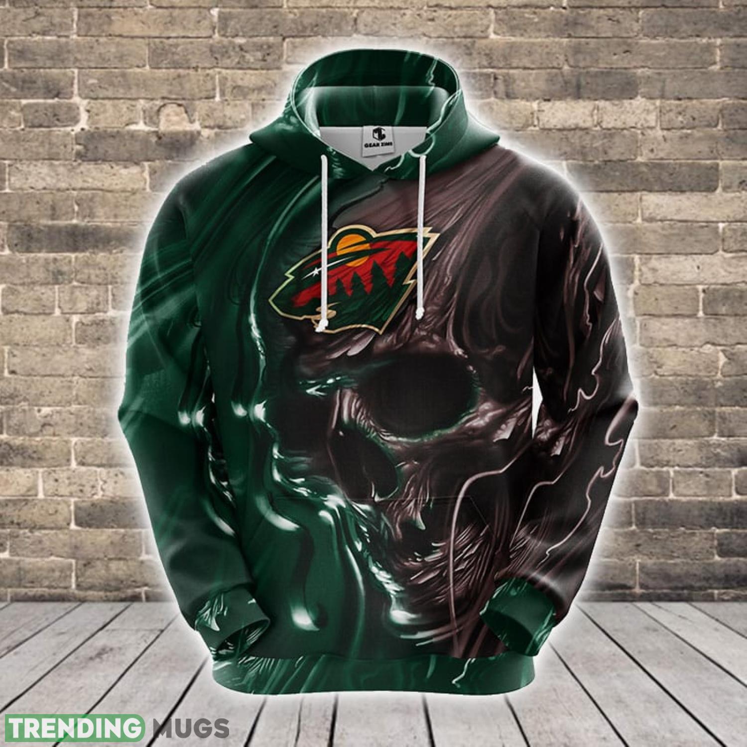 NHL Minnesota Wild Skull Green 3D Hoodie Zip Hoodie For Men And Women Sport Gift Product Photo 1 NHL Minnesota Wild Skull Green 3D Hoodie Zip Hoodie For Men And Women Sport Gift Product Photo 1