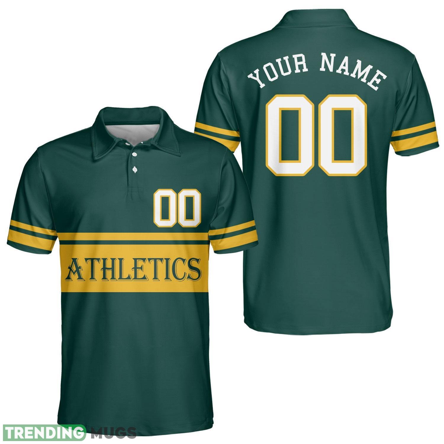Oakland Custom Name And Number Baseball Oakland Polo Shirt For Oakland Fans Product Photo 1 Oakland Custom Name And Number Baseball Oakland Polo Shirt For Oakland Fans Product Photo 1