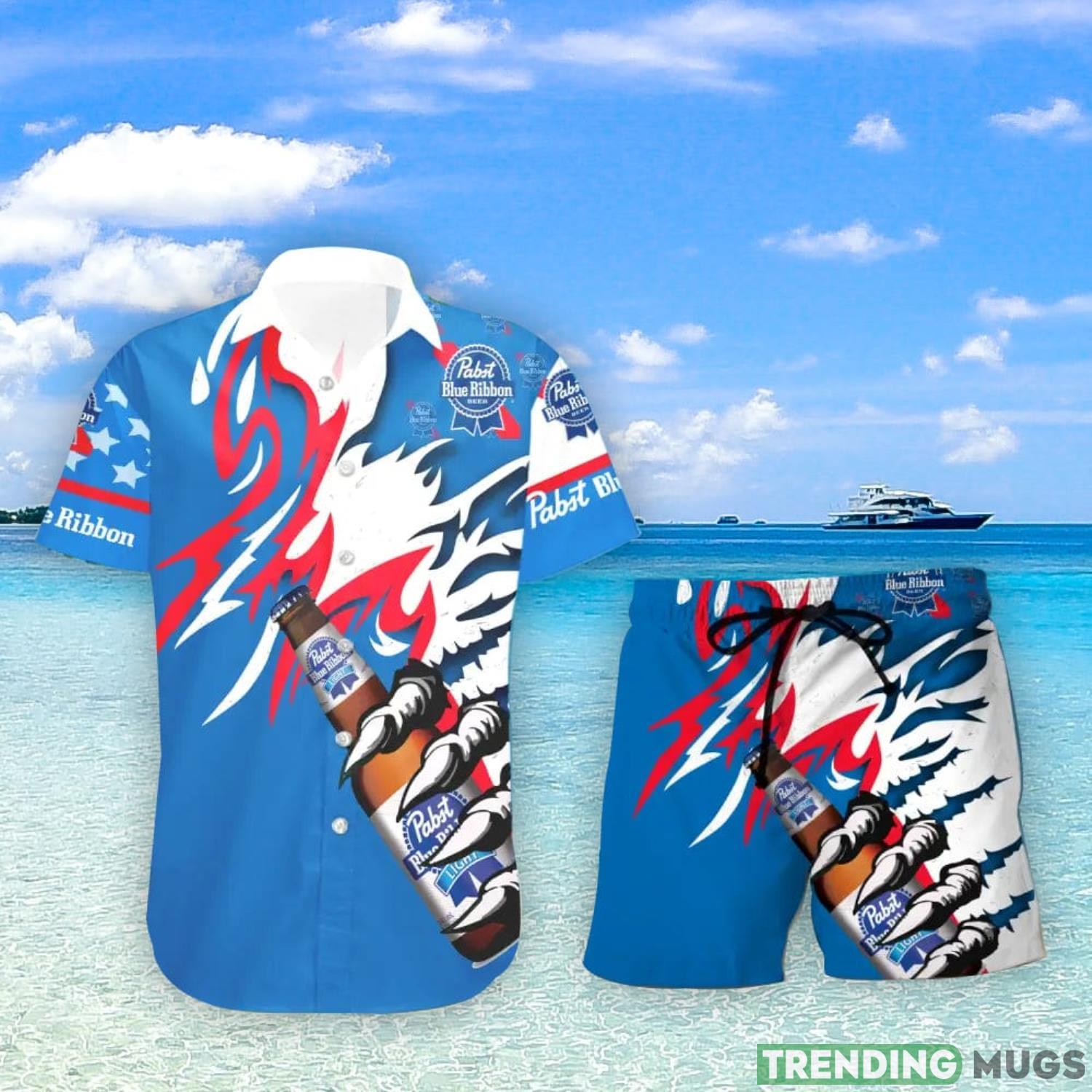 Pabst Blue Ribbon Monster Claw Cool Gift Hawaiian Shirt And Shorts Men And Women Summer Gift Hawaiian & Short Pabst Blue Ribbon Monster Claw Cool Gift Hawaiian Shirt And Shorts Men And Women Summer Gift Hawaiian & Short