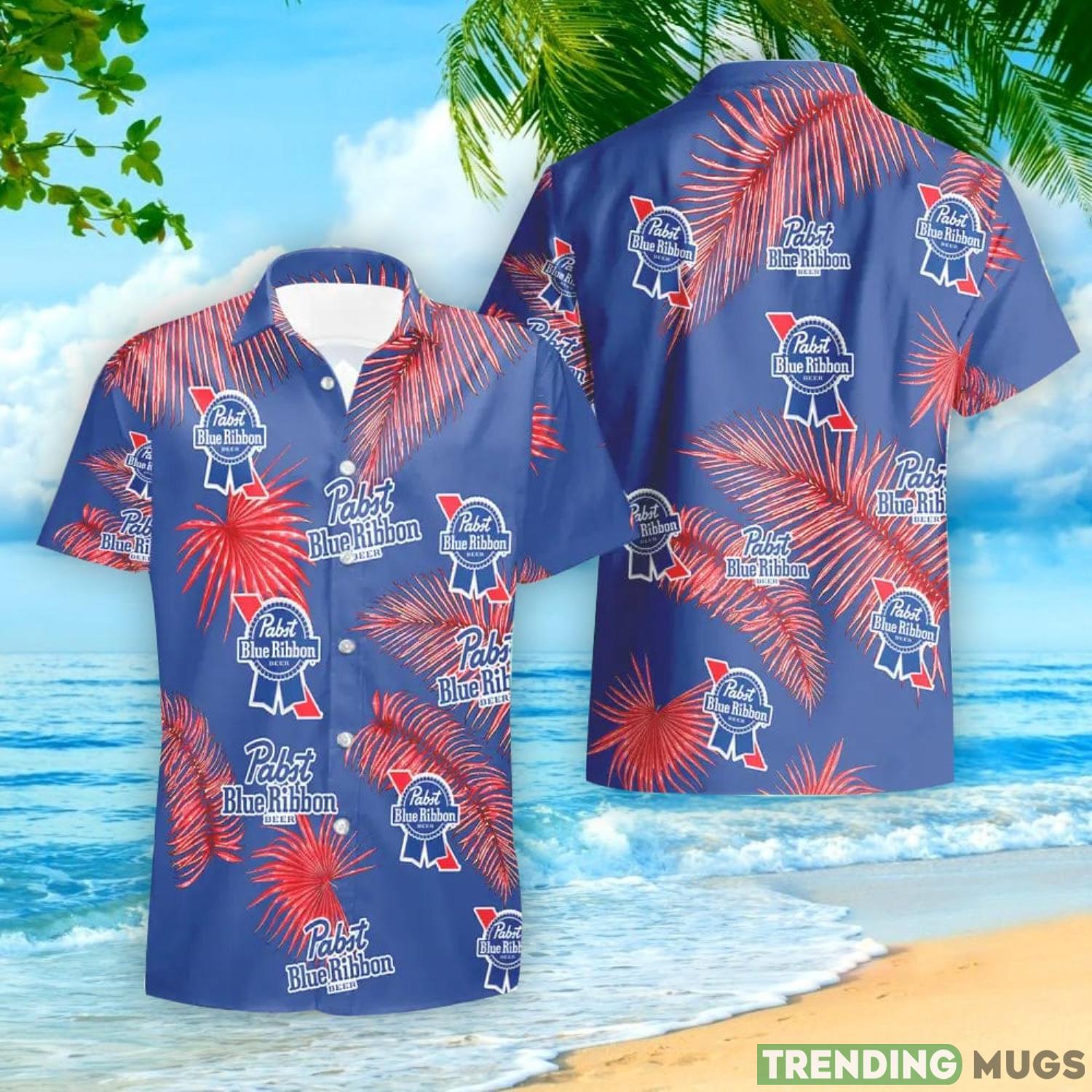 Pabst Blue Ribbon Palm Leaves Tropical Hawaiian Shirt And Shorts Unique Summer Gift Hawaiian & Short Pabst Blue Ribbon Palm Leaves Tropical Hawaiian Shirt And Shorts Unique Summer Gift Hawaiian & Short
