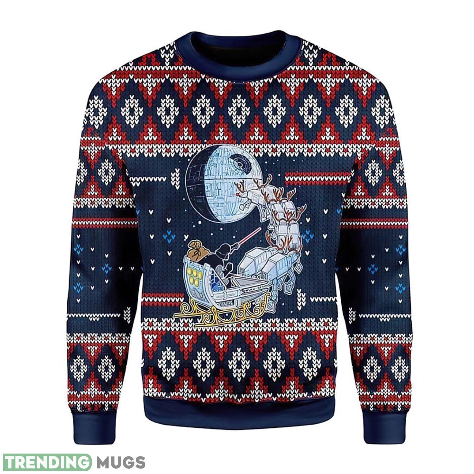 Patterns And Dark Santa Claus Riding Reindeer Christmas Gift Ugly Christmas Sweater Product Photo 1 Patterns And Dark Santa Claus Riding Reindeer Christmas Gift Ugly Christmas Sweater Product Photo 1