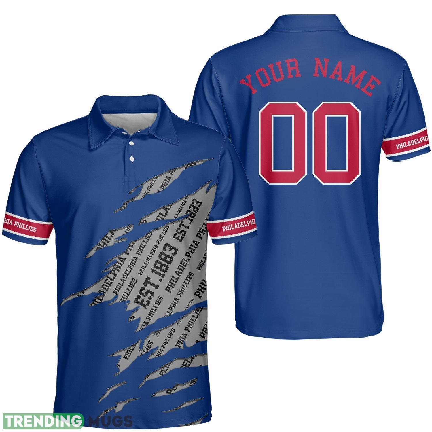 Philadelphia Custom Name And Number Baseball Philadelphia Polo Shirt For Philadelphia Fans Golf Lover Product Photo 1 Philadelphia Custom Name And Number Baseball Philadelphia Polo Shirt For Philadelphia Fans Golf Lover Product Photo 1