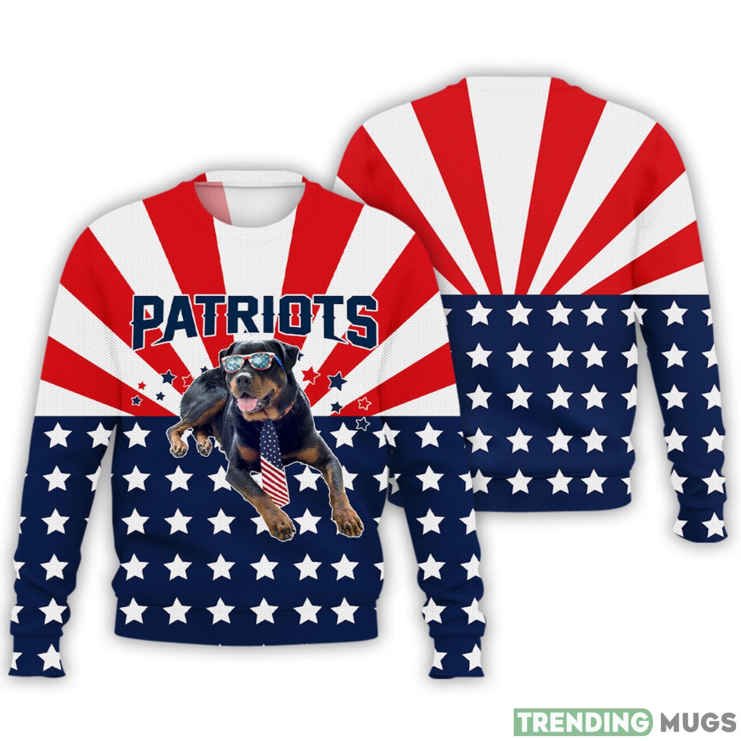 Rottweiler USA Flag Happy Patriot Day 3D Sweater Product Photo 1 Rottweiler USA Flag Happy Patriot Day 3D Sweater Product Photo 1