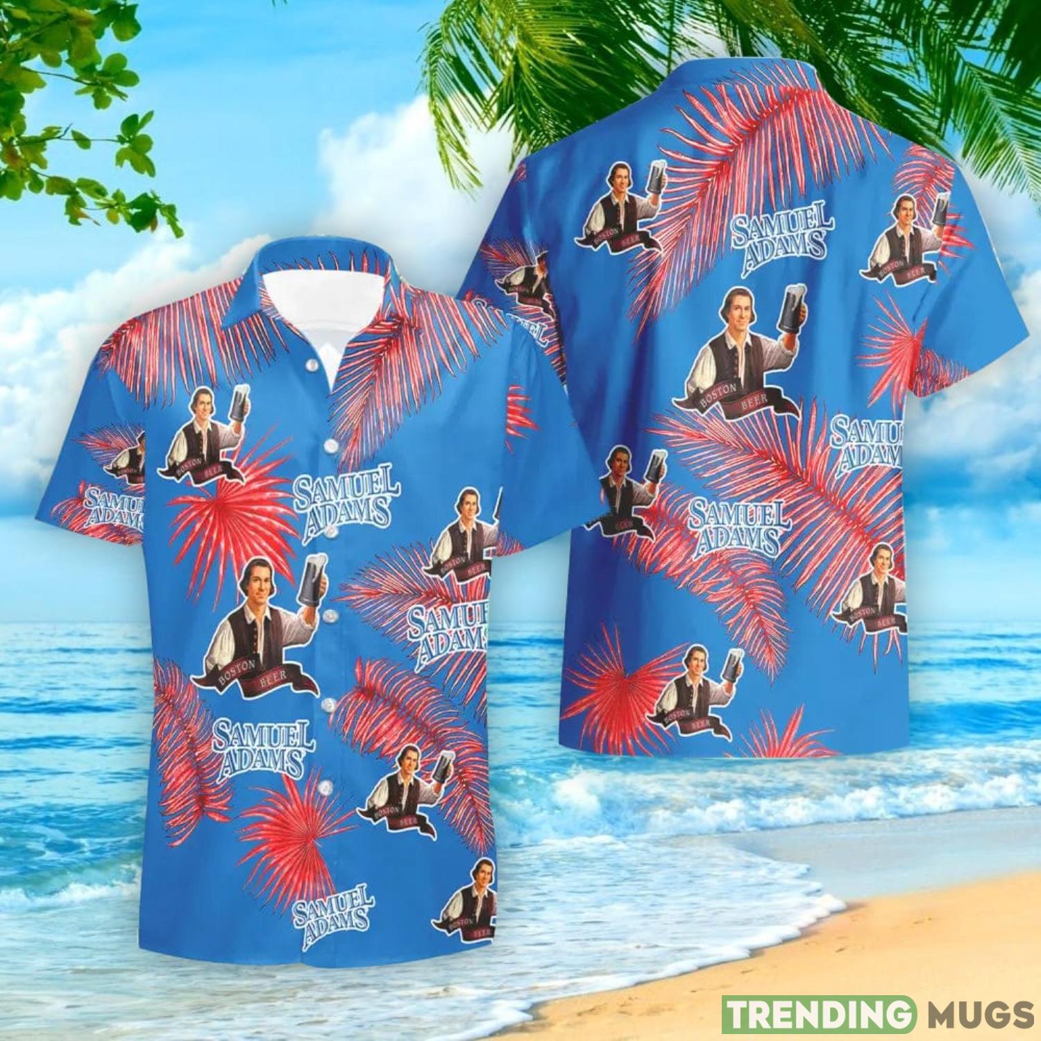 Samuel Adams Palm Leaves Tropical Hawaiian Shirt And Shorts Unique Summer Gift Hawaiian & Short Samuel Adams Palm Leaves Tropical Hawaiian Shirt And Shorts Unique Summer Gift Hawaiian & Short