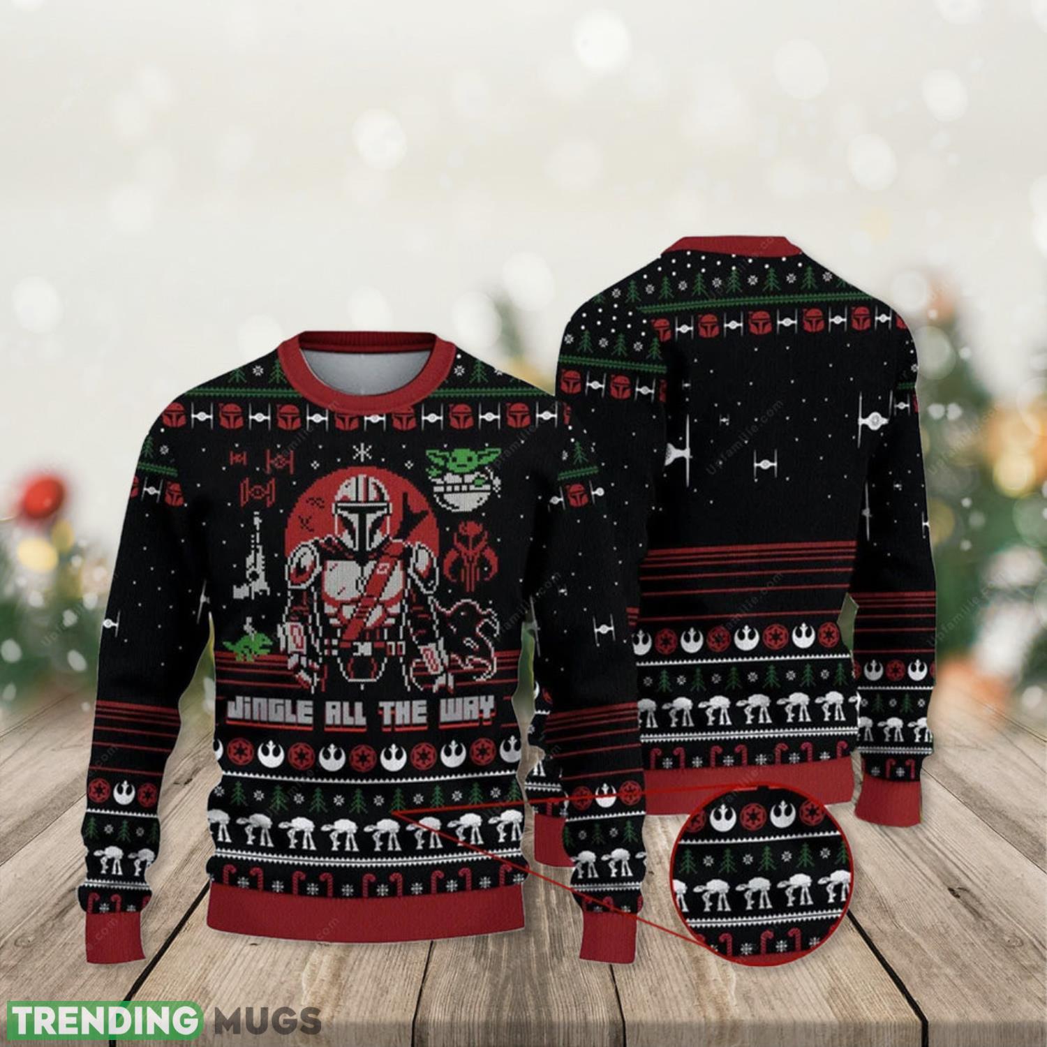 Star Wars Jingle All The Way 3D Ugly Xmas Sweater Presents Christmas For Men And Women Product Photo 1 Star Wars Jingle All The Way 3D Ugly Xmas Sweater Presents Christmas For Men And Women Product Photo 1