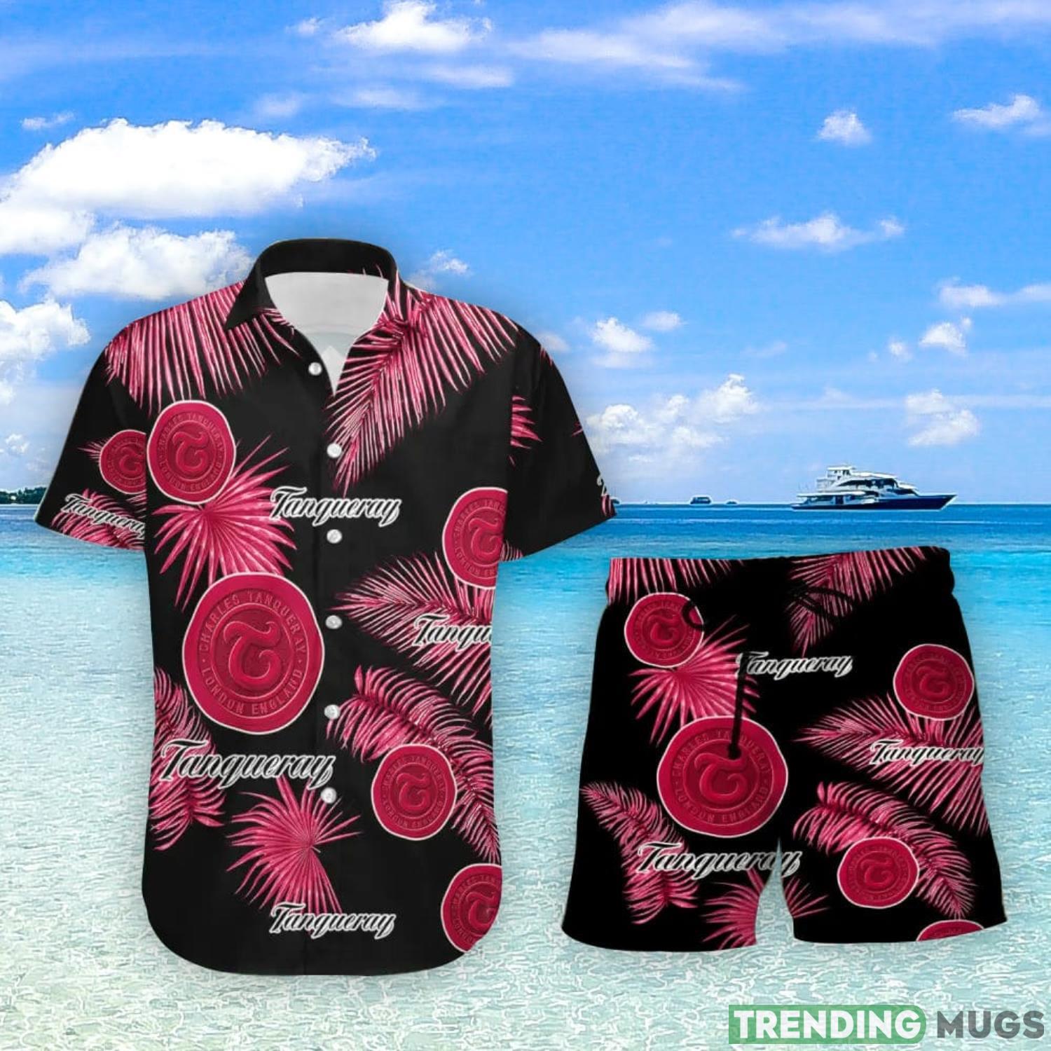 Tanqueray Palm Leaves Tropical Hawaiian Shirt And Shorts Unique Summer Gift Product Photo 1 Tanqueray Palm Leaves Tropical Hawaiian Shirt And Shorts Unique Summer Gift Product Photo 1