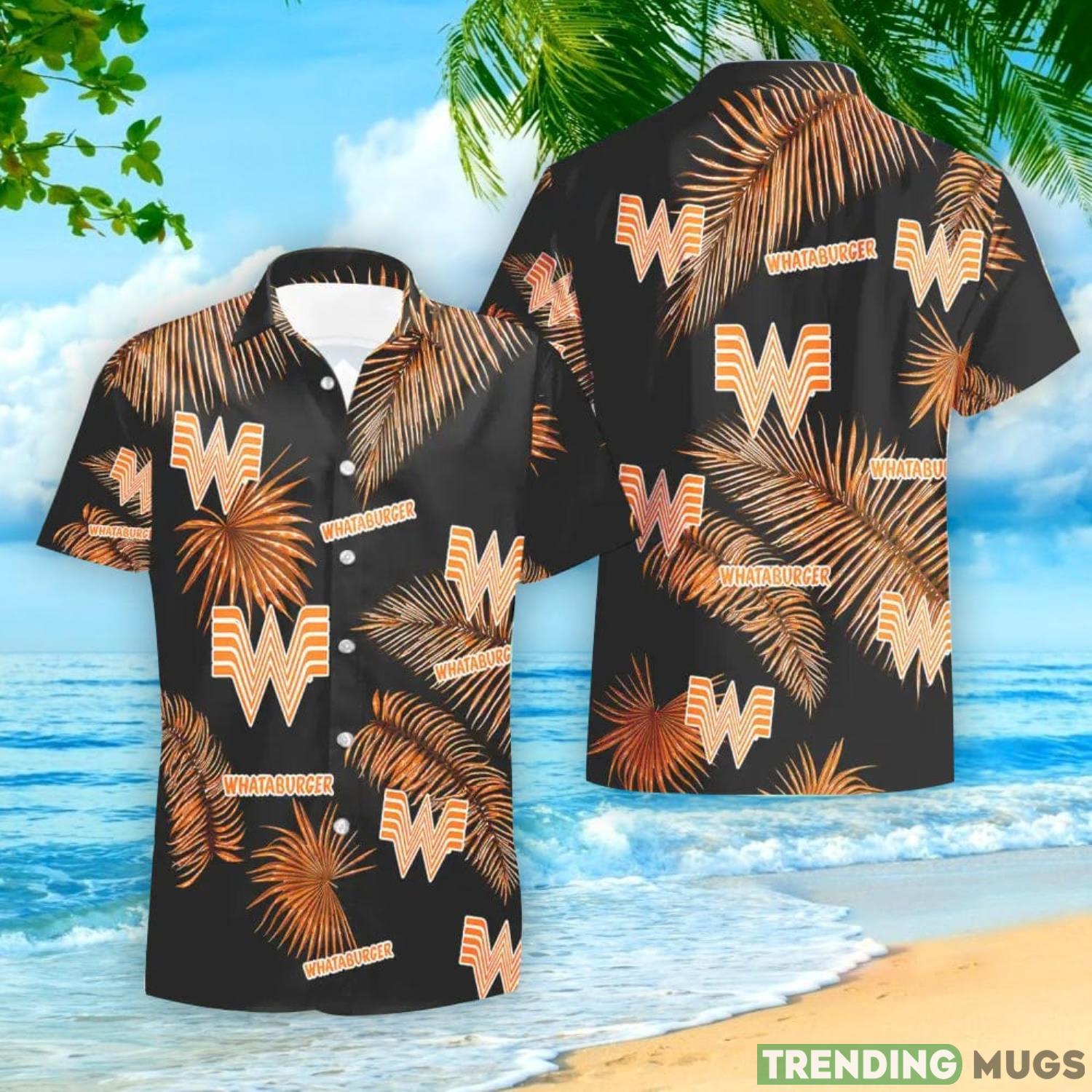 Whataburger Palm Leaves Tropical Hawaiian Shirt And Shorts Unique Summer Gift Hawaiian & Short Whataburger Palm Leaves Tropical Hawaiian Shirt And Shorts Unique Summer Gift Hawaiian & Short