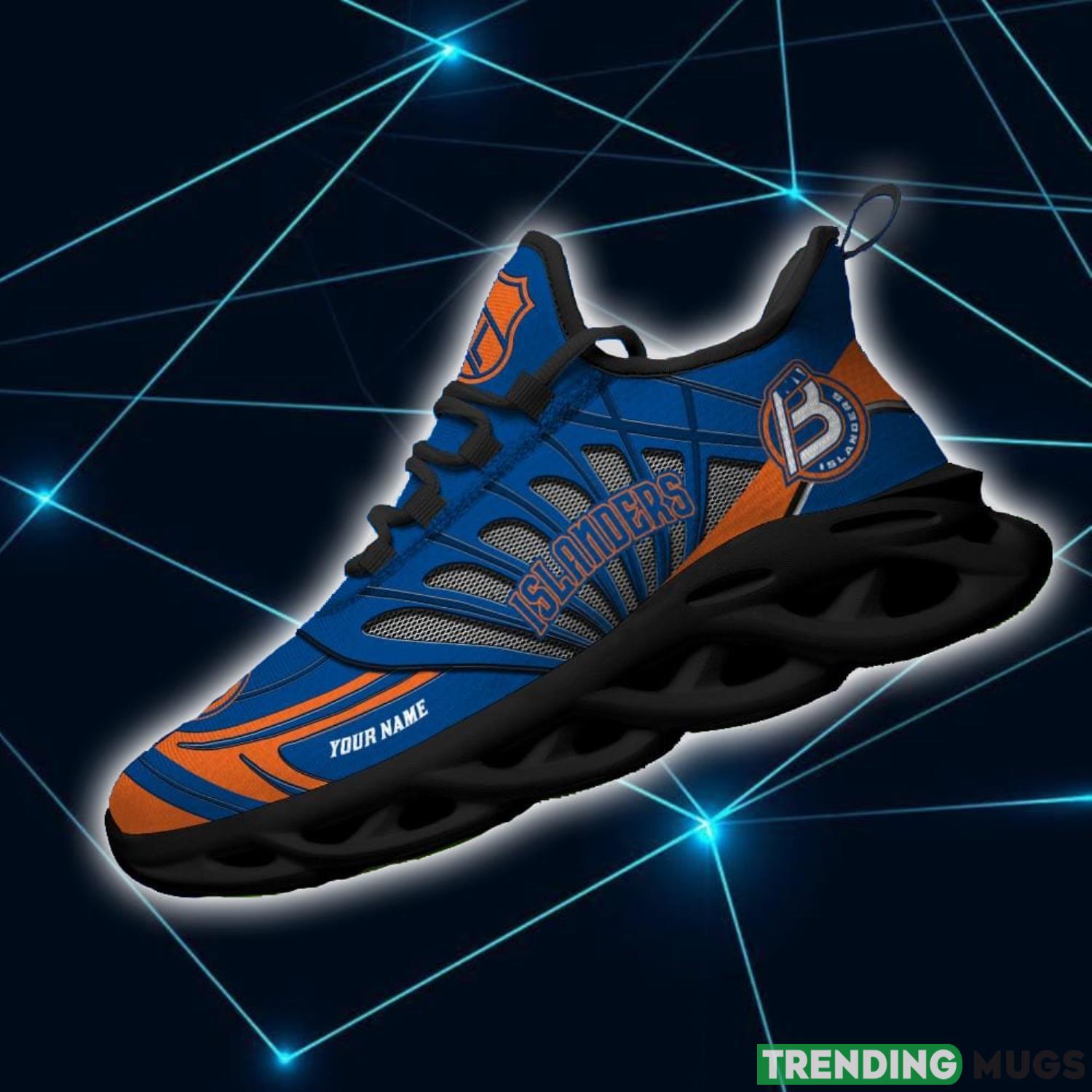 AHL Bridgeport Islanders Personalized Name Max Soul Men And Women Gift Sneakers Max Soul AHL Bridgeport Islanders Personalized Name Max Soul Men And Women Gift Sneakers Max Soul