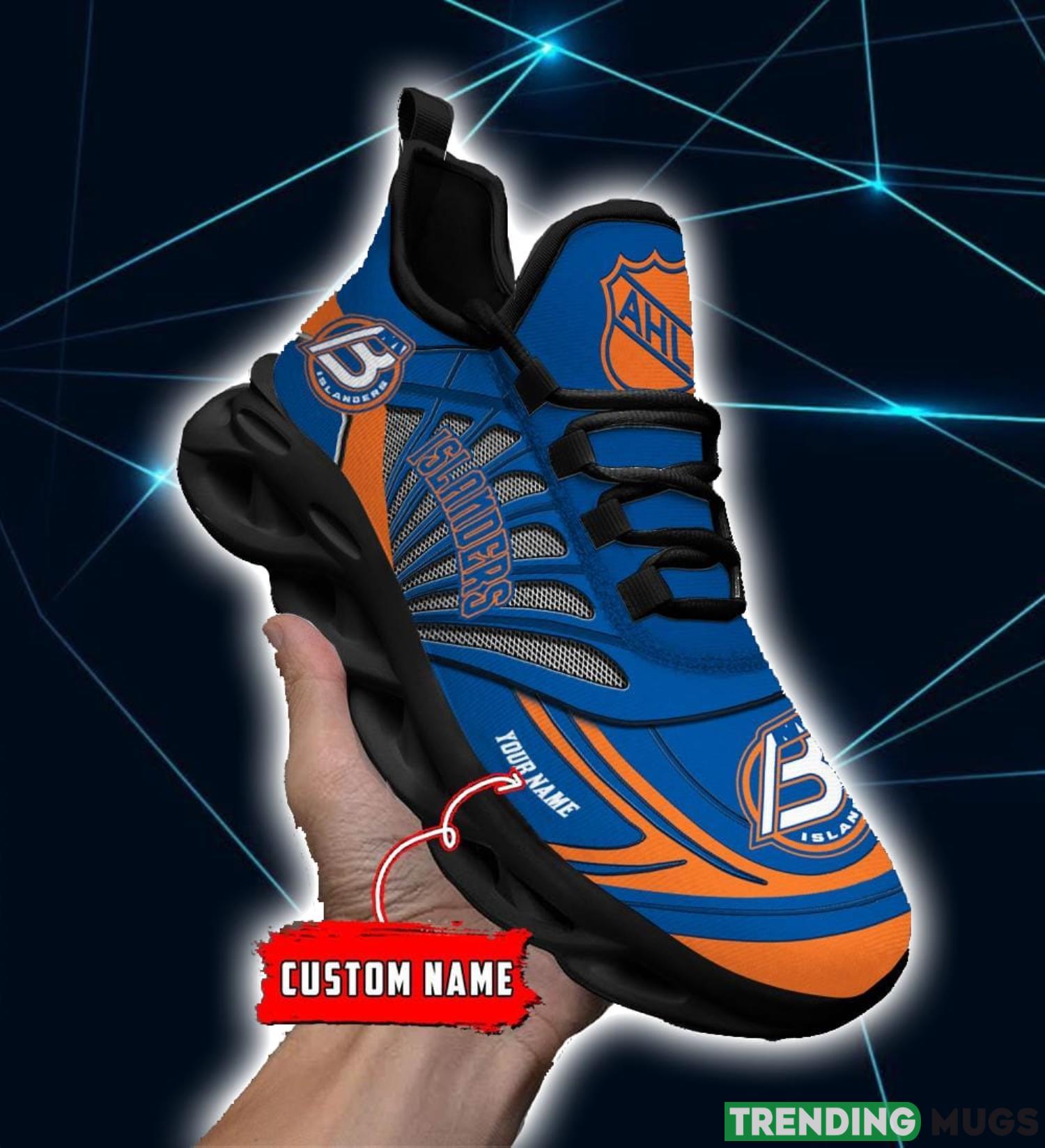 AHL Bridgeport Islanders Personalized Name Max Soul Men And Women Gift Sneakers Max Soul AHL Bridgeport Islanders Personalized Name Max Soul Men And Women Gift Sneakers Max Soul