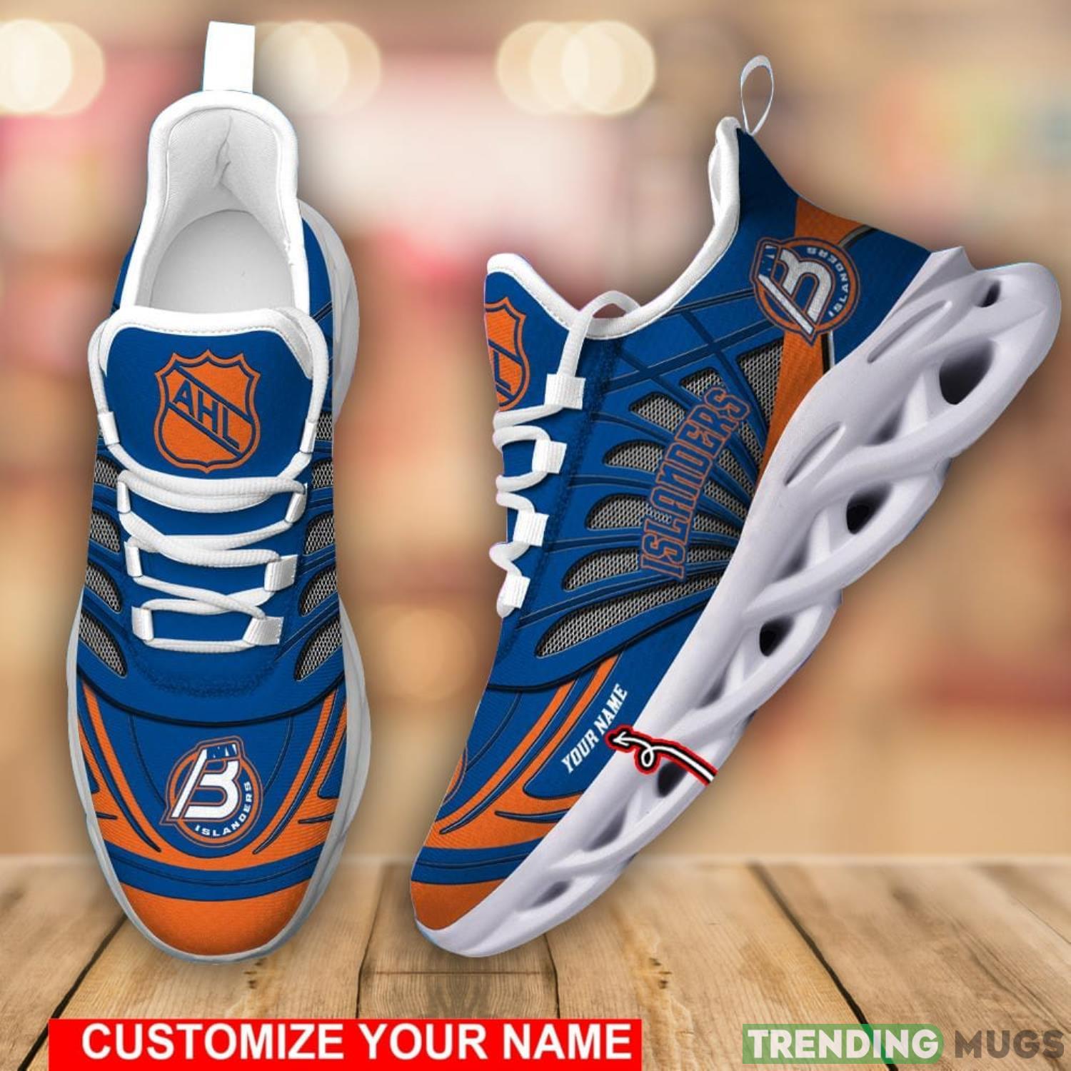 AHL Bridgeport Islanders Personalized Name Max Soul Men And Women Gift Sneakers Product Photo 1 AHL Bridgeport Islanders Personalized Name Max Soul Men And Women Gift Sneakers Product Photo 1