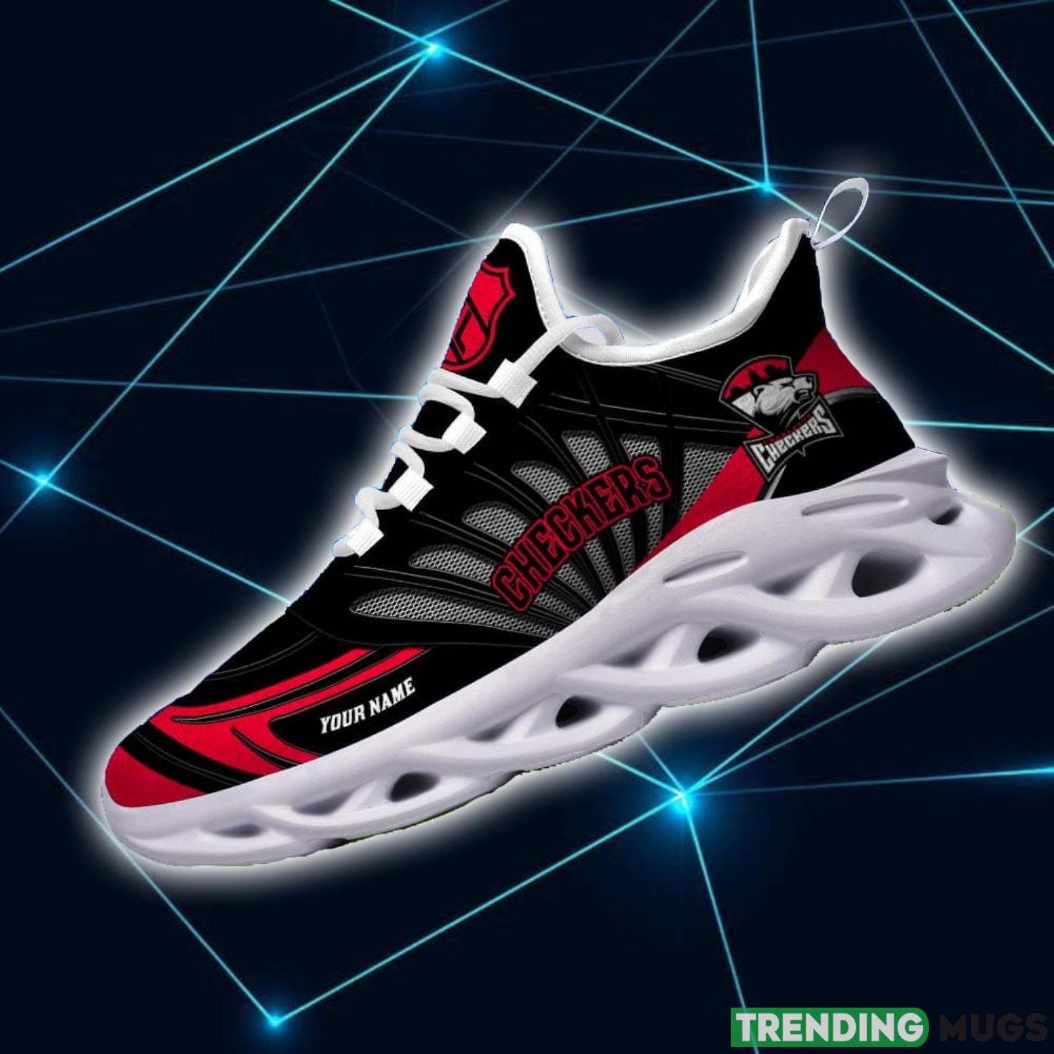 AHL Charlotte Checkers Personalized Name Max Soul Men And Women Gift Sneakers Max Soul AHL Charlotte Checkers Personalized Name Max Soul Men And Women Gift Sneakers Max Soul