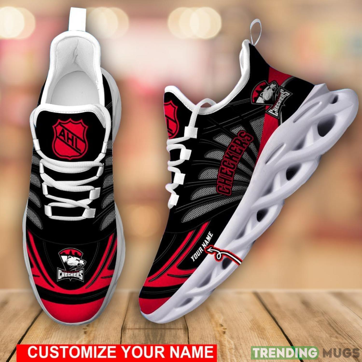 AHL Charlotte Checkers Personalized Name Max Soul Men And Women Gift Sneakers Product Photo 1 AHL Charlotte Checkers Personalized Name Max Soul Men And Women Gift Sneakers Product Photo 1