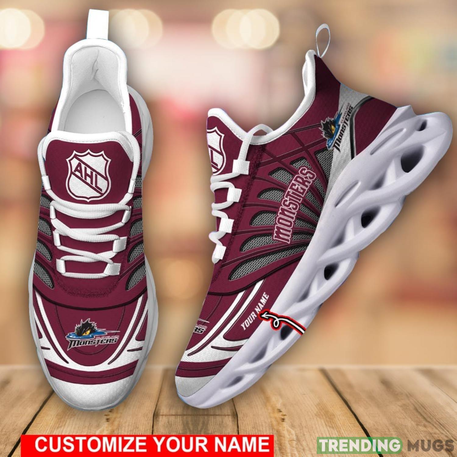 AHL Cleveland Monsters Personalized Name Max Soul Running Sneakers Product Photo 1 AHL Cleveland Monsters Personalized Name Max Soul Running Sneakers Product Photo 1