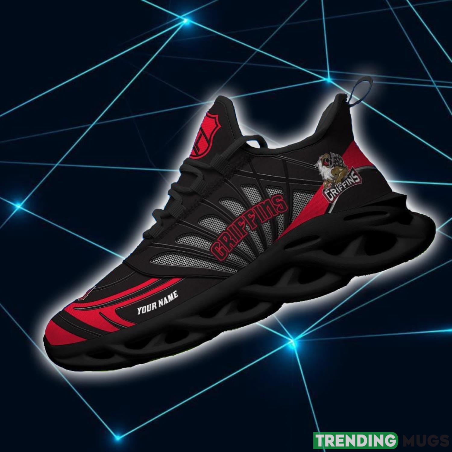 AHL Grand Rapids Griffins Personalized Name Max Soul Running Sneakers Max Soul AHL Grand Rapids Griffins Personalized Name Max Soul Running Sneakers Max Soul