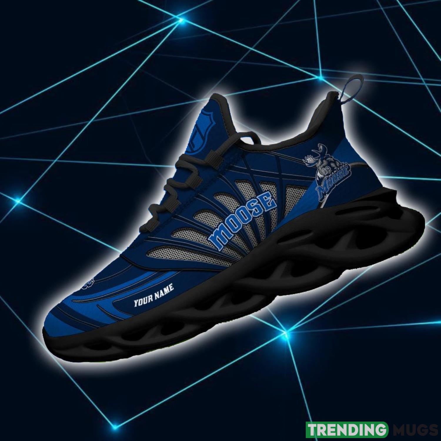 AHL Manitoba Moose Personalized Name Max Soul Running Sneakers Max Soul AHL Manitoba Moose Personalized Name Max Soul Running Sneakers Max Soul