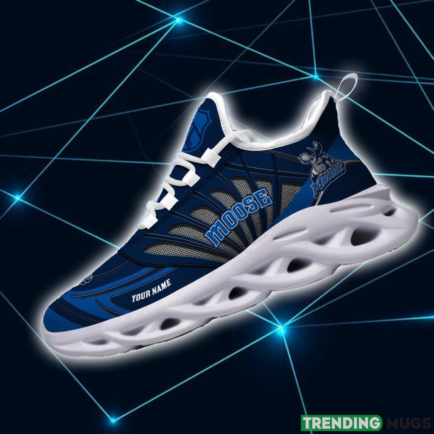 AHL Manitoba Moose Personalized Name Max Soul Running Sneakers Max Soul AHL Manitoba Moose Personalized Name Max Soul Running Sneakers Max Soul