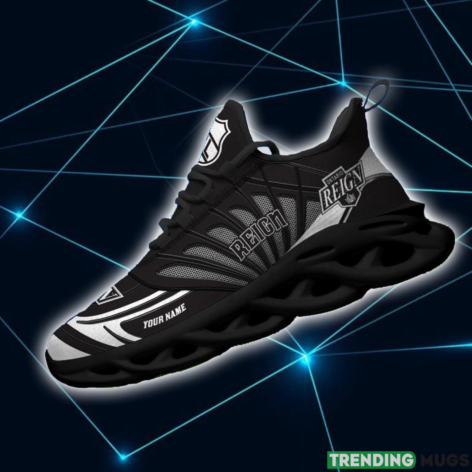 AHL Ontario Reign Personalized Name Max Soul Running Sneakers Max Soul AHL Ontario Reign Personalized Name Max Soul Running Sneakers Max Soul