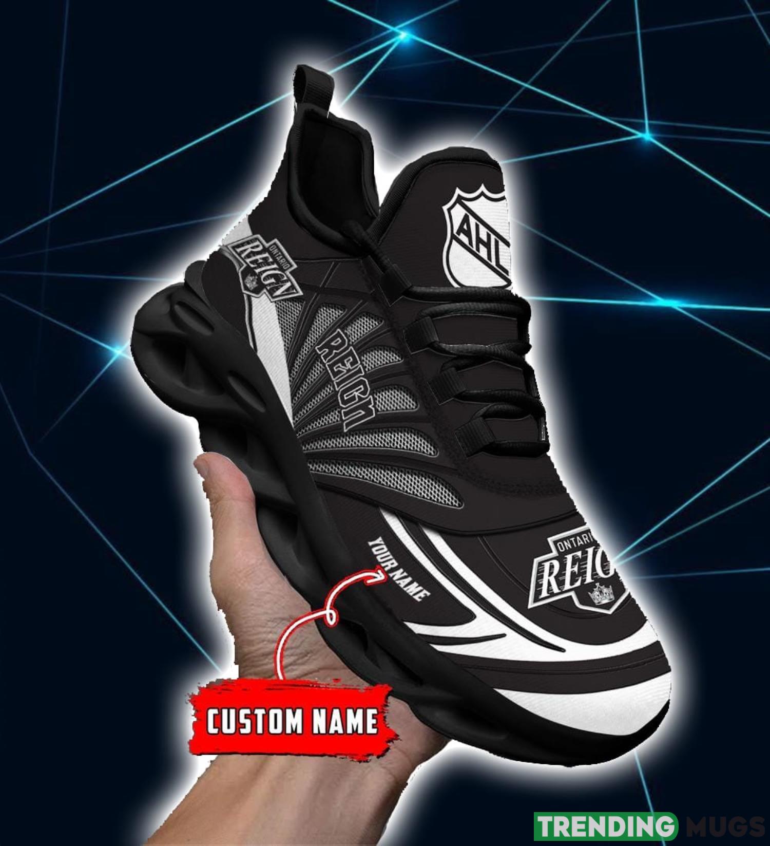 AHL Ontario Reign Personalized Name Max Soul Running Sneakers Max Soul AHL Ontario Reign Personalized Name Max Soul Running Sneakers Max Soul