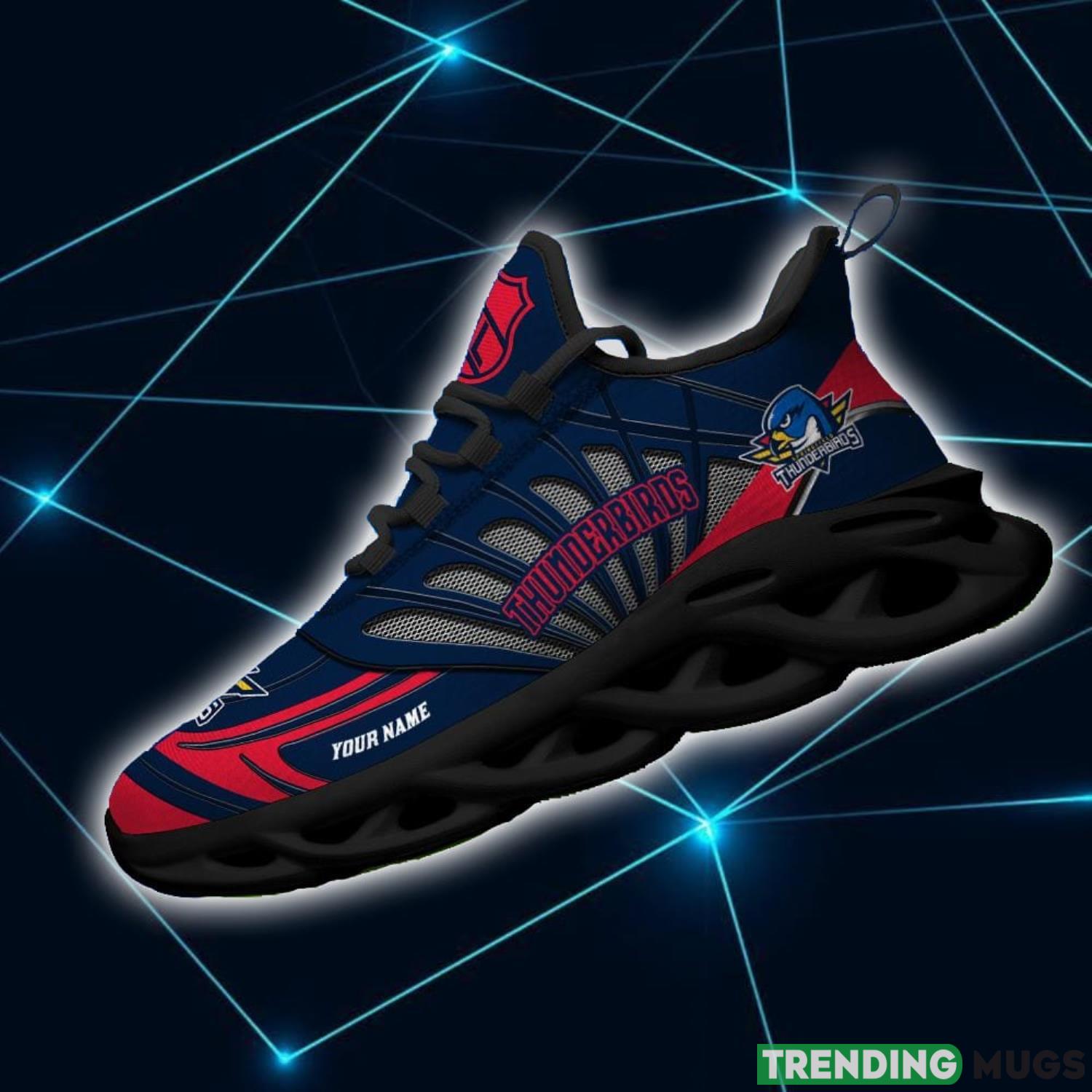 AHL Springfield Thunderbirds Personalized Name Max Soul Men And Women Gift Sneakers Max Soul AHL Springfield Thunderbirds Personalized Name Max Soul Men And Women Gift Sneakers Max Soul