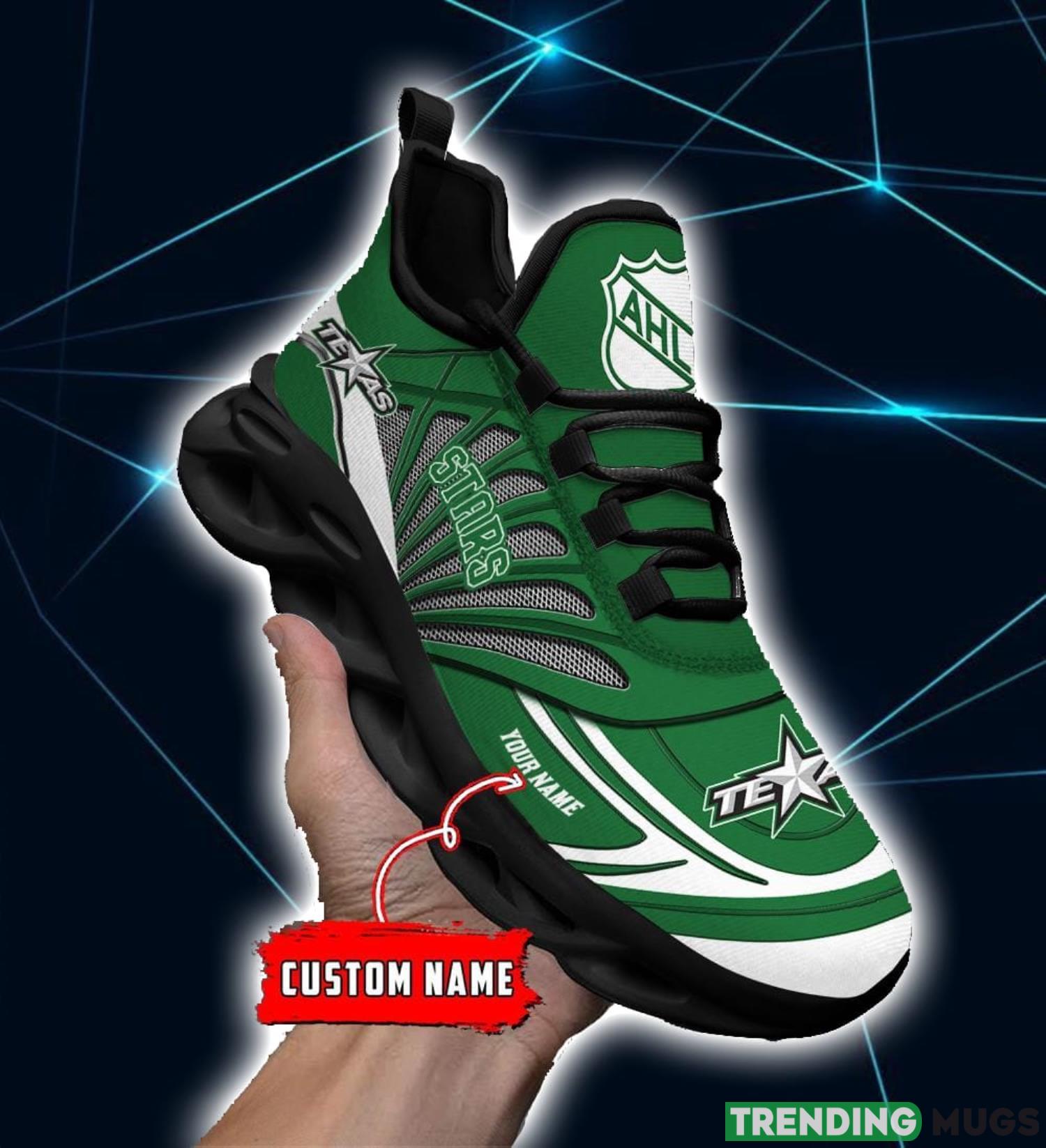 AHL Texas Stars Personalized Name Max Soul Running Sneakers Max Soul AHL Texas Stars Personalized Name Max Soul Running Sneakers Max Soul