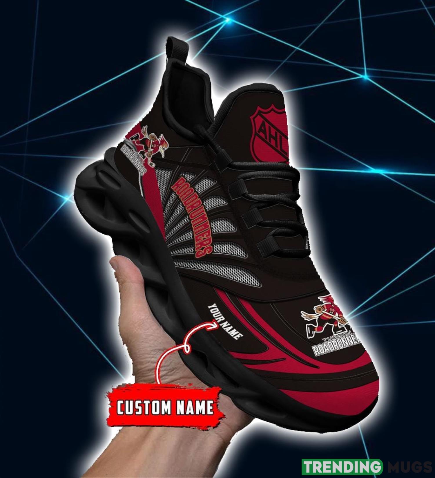 AHL Tucson Roadrunners Personalized Name Max Soul Running Sneakers Max Soul AHL Tucson Roadrunners Personalized Name Max Soul Running Sneakers Max Soul