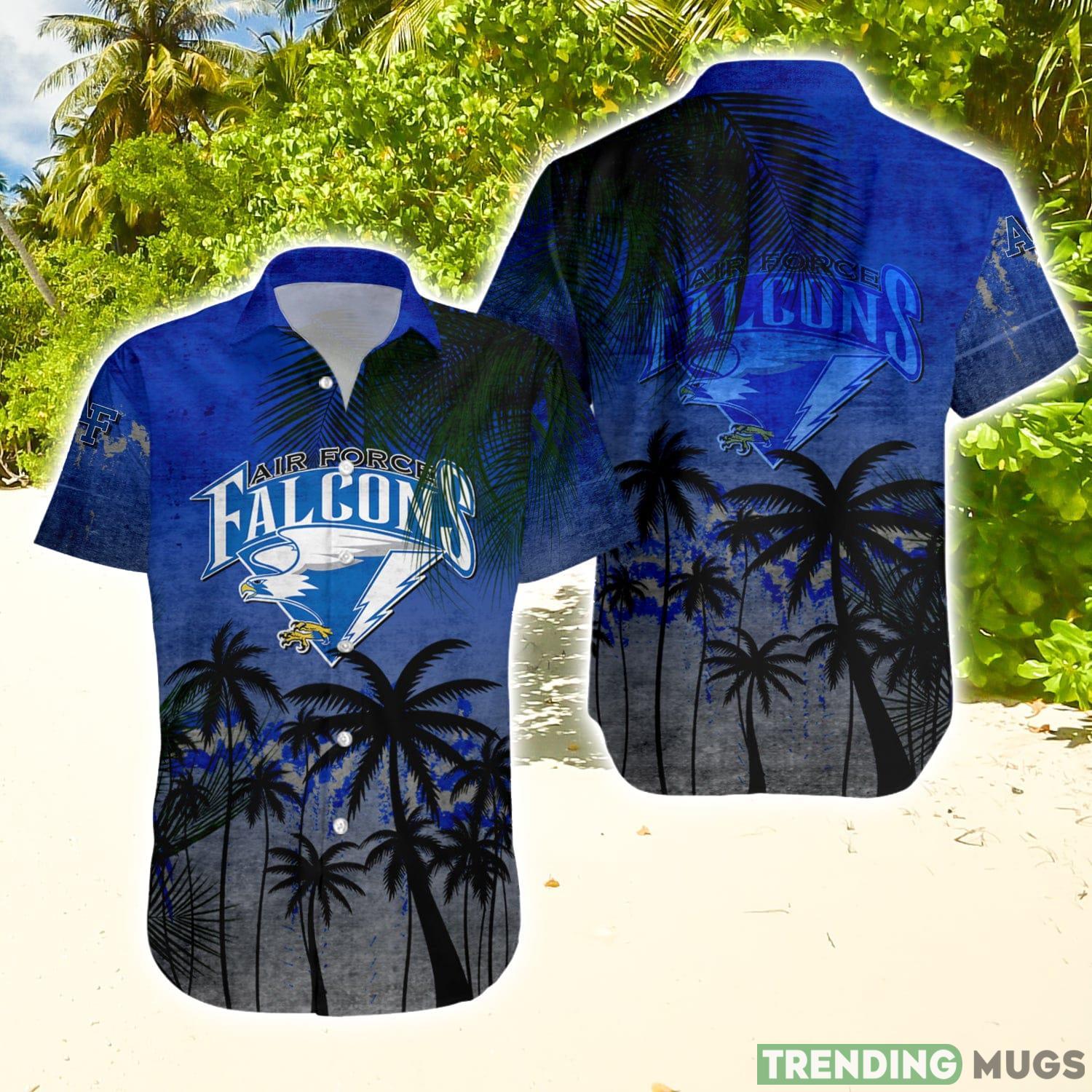 Air Force Falcons Hawaiian Shirt Summer Gift Coconut Tree Tropical Grunge Pattern For NCAA Fans Hawaiian Shirt Air Force Falcons Hawaiian Shirt Summer Gift Coconut Tree Tropical Grunge Pattern For NCAA Fans Hawaiian Shirt