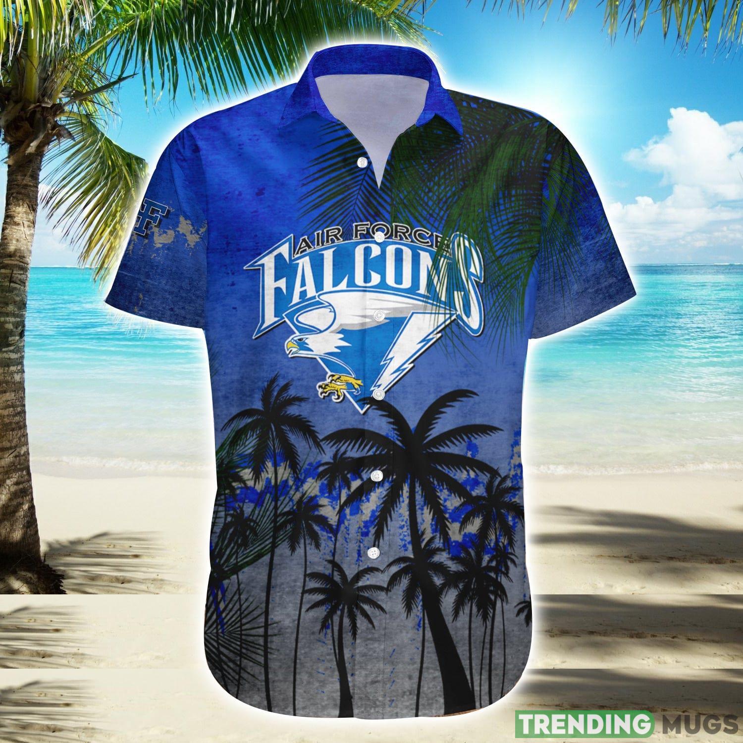 Air Force Falcons Hawaiian Shirt Summer Gift Coconut Tree Tropical Grunge Pattern For NCAA Fans Product Photo 1 Air Force Falcons Hawaiian Shirt Summer Gift Coconut Tree Tropical Grunge Pattern For NCAA Fans Product Photo 1