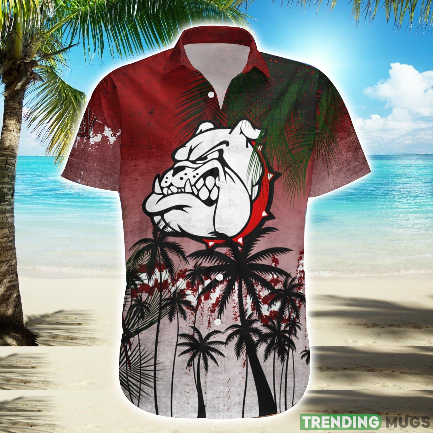 Alabama A&M Bulldogs Hawaiian Shirt Summer Gift Coconut Tree Tropical Grunge Pattern For NCAA Fans Product Photo 1 Alabama A&M Bulldogs Hawaiian Shirt Summer Gift Coconut Tree Tropical Grunge Pattern For NCAA Fans Product Photo 1