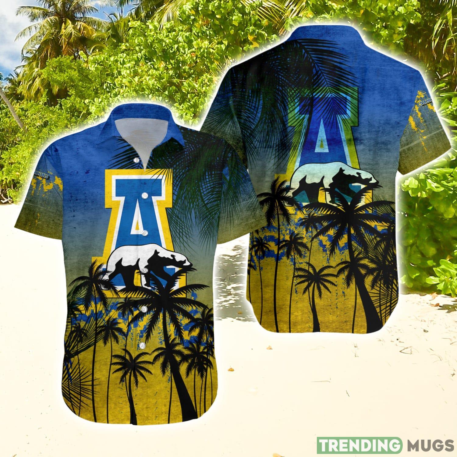 Alaska Nanooks Hawaiian Shirt Summer Gift Coconut Tree Tropical Grunge Pattern For NCAA Fans Hawaiian Shirt Alaska Nanooks Hawaiian Shirt Summer Gift Coconut Tree Tropical Grunge Pattern For NCAA Fans Hawaiian Shirt