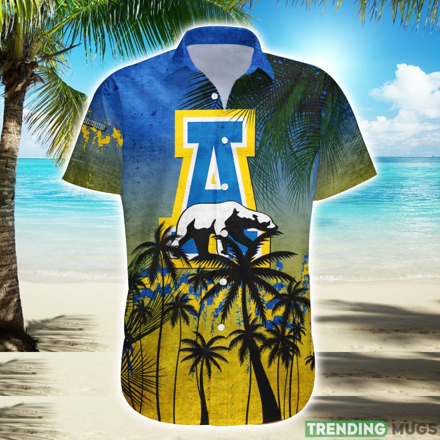 Alaska Nanooks Hawaiian Shirt Summer Gift Coconut Tree Tropical Grunge Pattern For NCAA Fans Product Photo 1 Alaska Nanooks Hawaiian Shirt Summer Gift Coconut Tree Tropical Grunge Pattern For NCAA Fans Product Photo 1