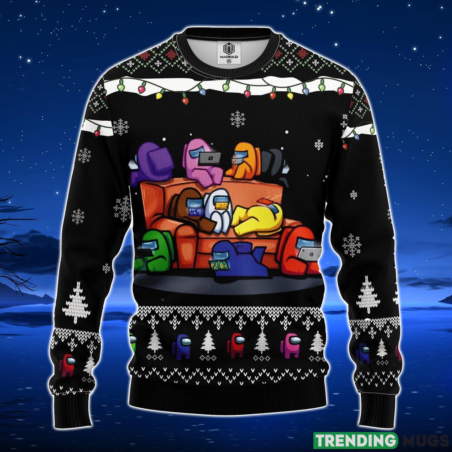 Among Us Black Ugly Christmas Sweater Amazing Gift Men And Women Christmas Gift Product Photo 1 Among Us Black Ugly Christmas Sweater Amazing Gift Men And Women Christmas Gift Product Photo 1