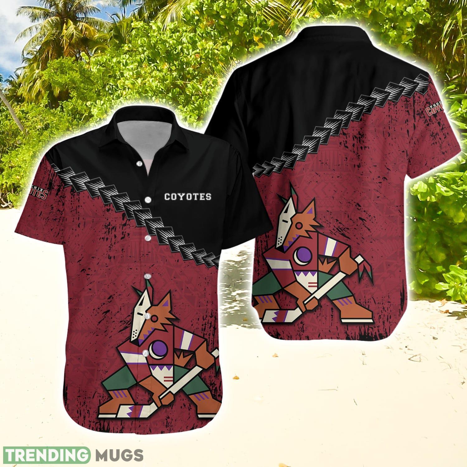 Arizona Coyotes Nhl Grunge Polynesian Tattoo Pattern Hawaiian Shirt For Fans Hawaiian Shirt Arizona Coyotes Nhl Grunge Polynesian Tattoo Pattern Hawaiian Shirt For Fans Hawaiian Shirt