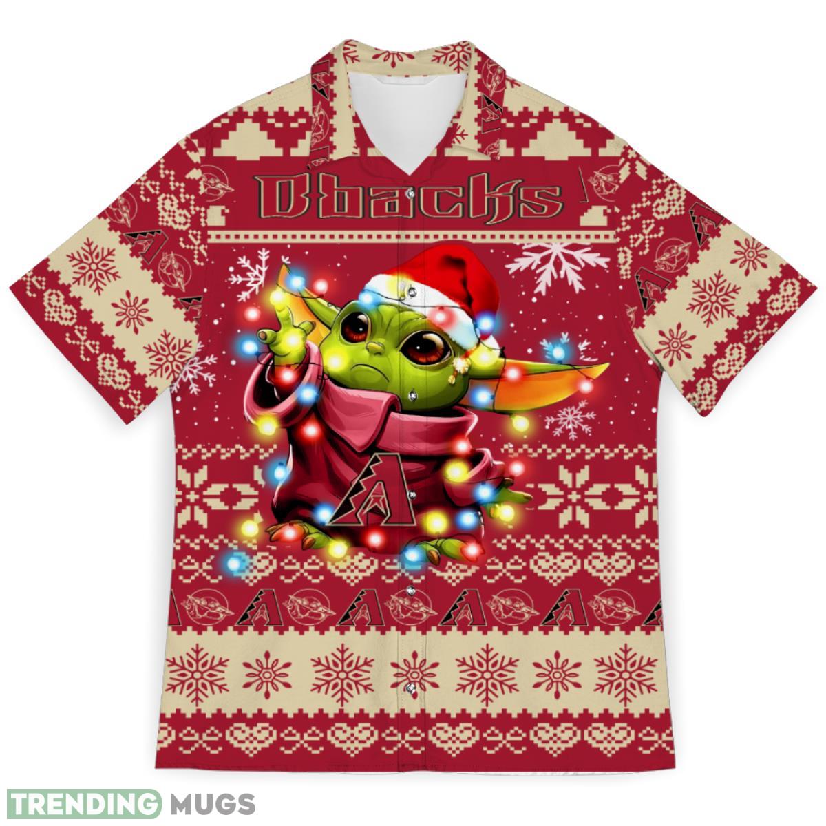 Arizona Diamondbacks Baby Yoda Star Wars Sports Football Ugly Christmas Sweater Pattern 3D Hawaiian Shirt Christmas Gift Product Photo 1 Arizona Diamondbacks Baby Yoda Star Wars Sports Football Ugly Christmas Sweater Pattern 3D Hawaiian Shirt Christmas Gift Product Photo 1