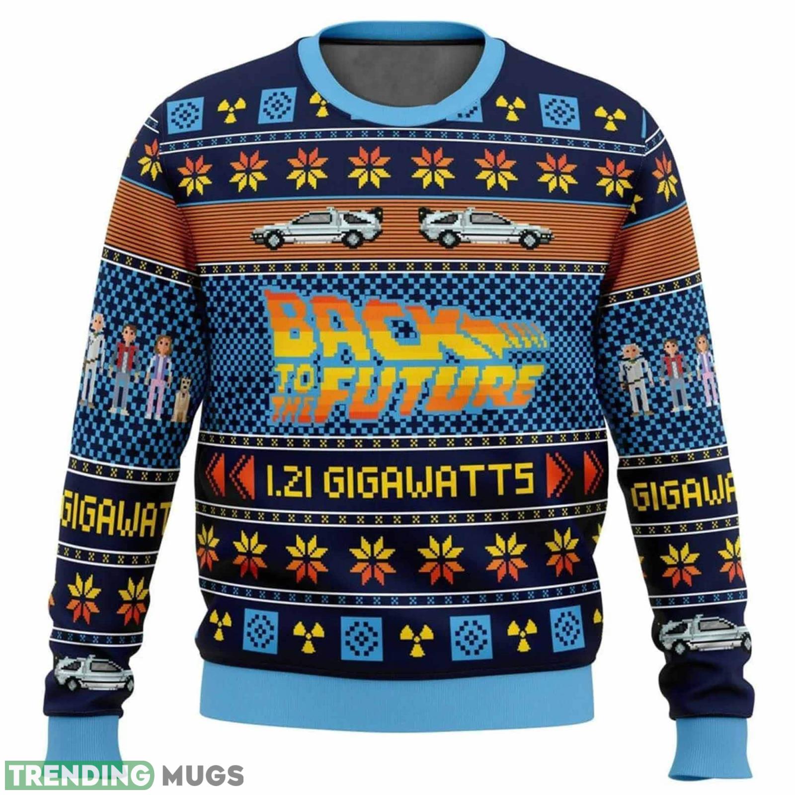 Back To The Future Christmas Gift For Holiday 21 Gigawatts 3D Ugly Christmas Sweater Product Photo 1 Back To The Future Christmas Gift For Holiday 21 Gigawatts 3D Ugly Christmas Sweater Product Photo 1