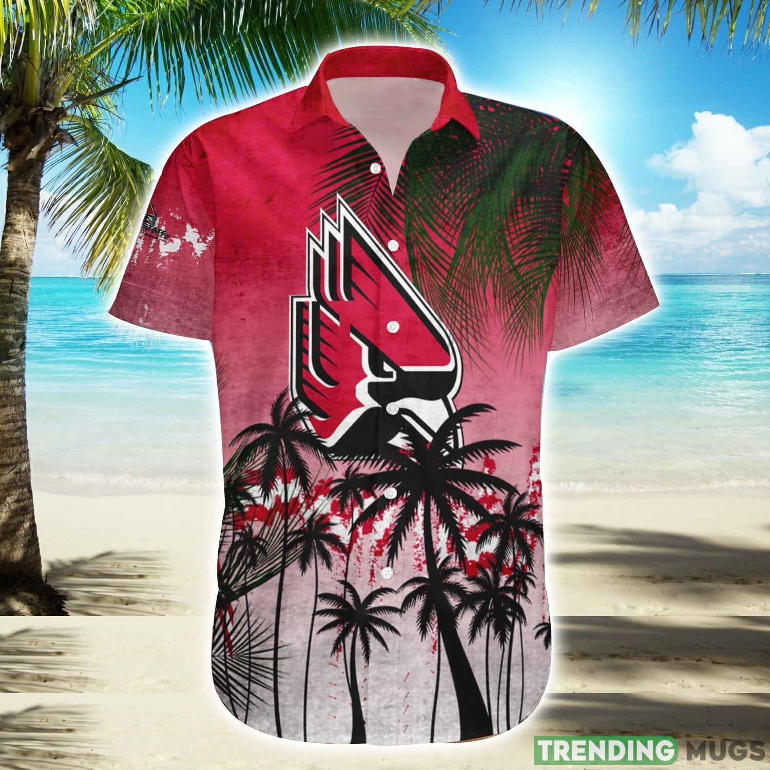 Ball State Cardinals Hawaiian Shirt Summer Gift Coconut Tree Tropical Grunge Pattern For NCAA Fans Product Photo 1 Ball State Cardinals Hawaiian Shirt Summer Gift Coconut Tree Tropical Grunge Pattern For NCAA Fans Product Photo 1