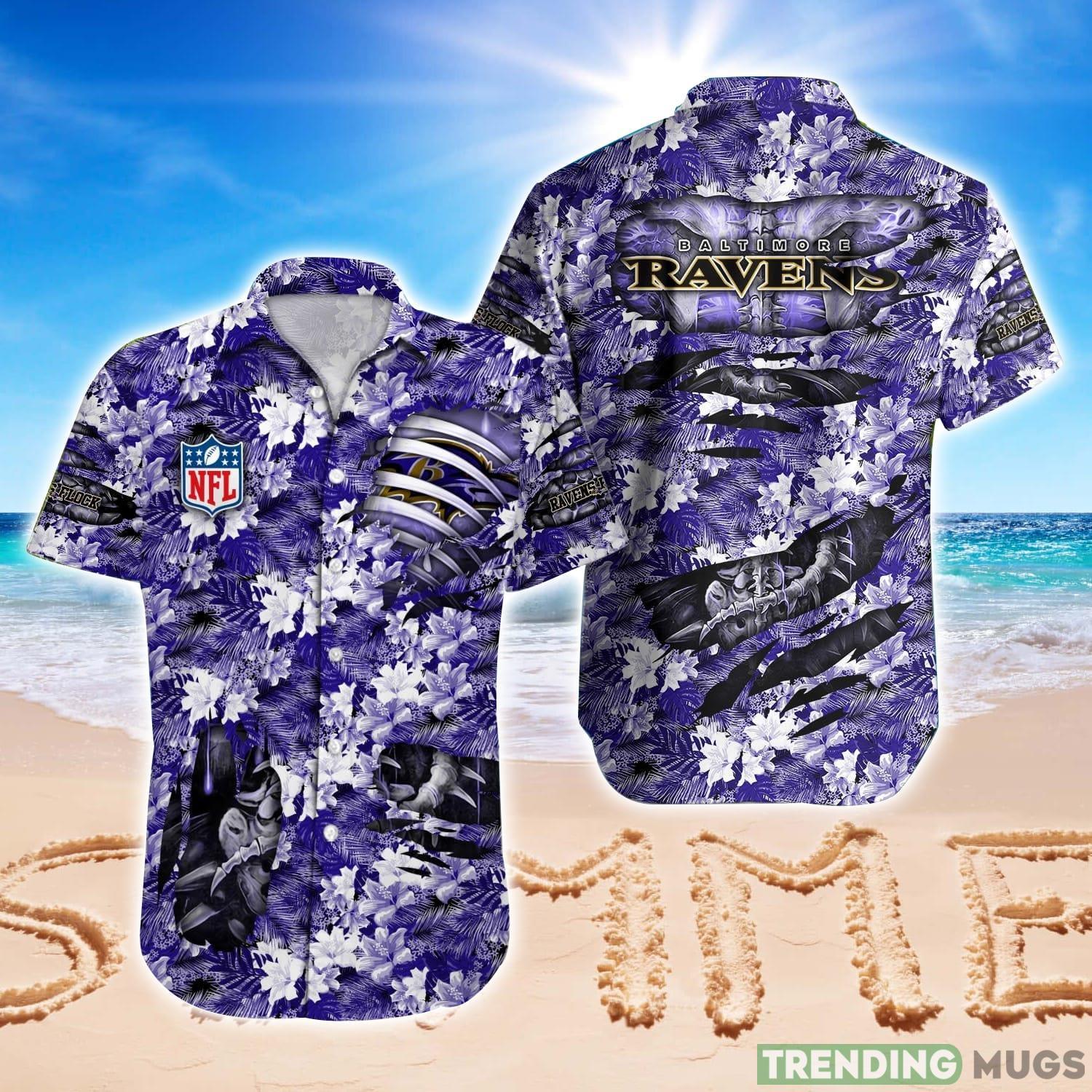 Baltimore Ravens NFL 3D All Over Printed Hawaiian Shirt Summer Gift For Fans Product Photo 1 Baltimore Ravens NFL 3D All Over Printed Hawaiian Shirt Summer Gift For Fans Product Photo 1