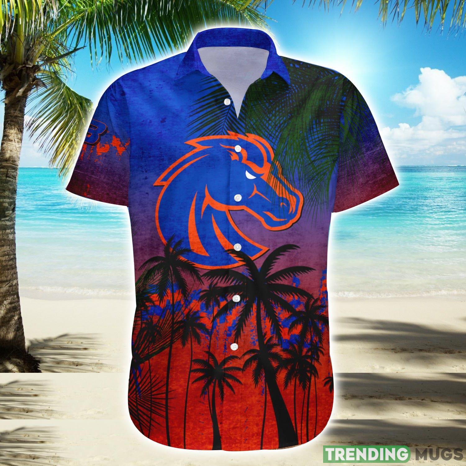 Boise State Broncos Hawaiian Shirt Summer Gift Coconut Tree Tropical Grunge Pattern For NCAA Fans Product Photo 1 Boise State Broncos Hawaiian Shirt Summer Gift Coconut Tree Tropical Grunge Pattern For NCAA Fans Product Photo 1
