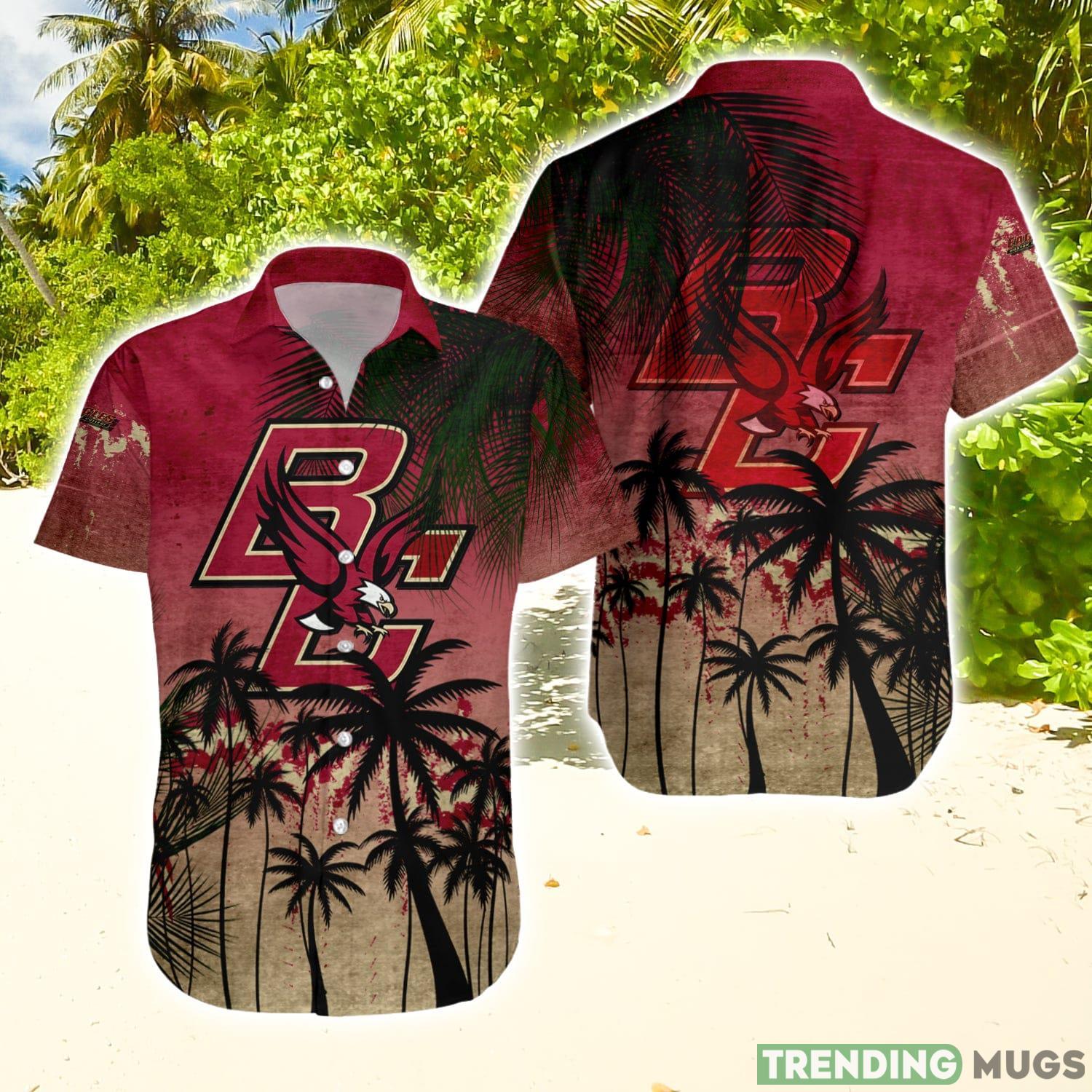 Boston College Eagles Hawaiian Shirt Summer Gift Coconut Tree Tropical Grunge Pattern For NCAA Fans Hawaiian Shirt Boston College Eagles Hawaiian Shirt Summer Gift Coconut Tree Tropical Grunge Pattern For NCAA Fans Hawaiian Shirt