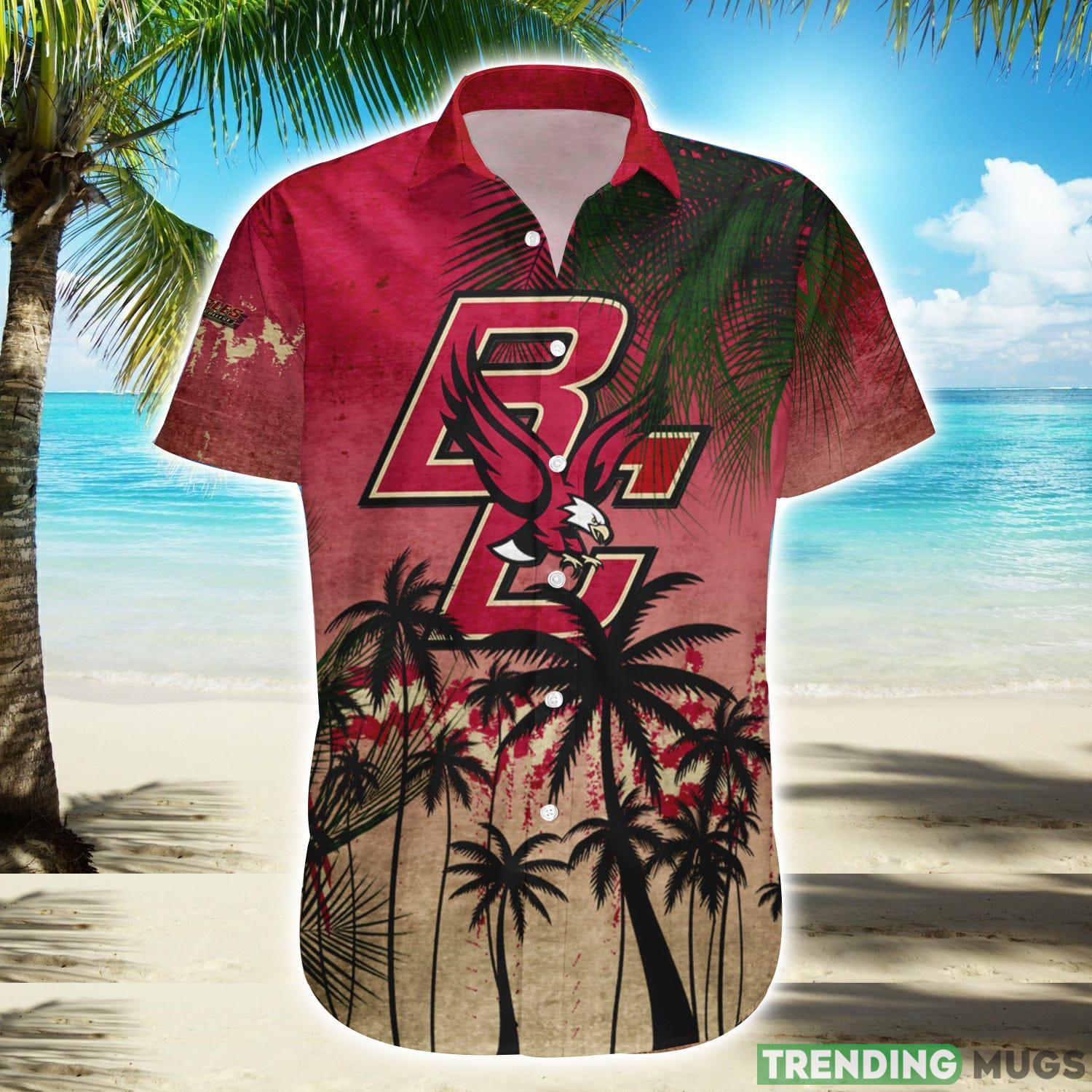 Boston College Eagles Hawaiian Shirt Summer Gift Coconut Tree Tropical Grunge Pattern For NCAA Fans Product Photo 1 Boston College Eagles Hawaiian Shirt Summer Gift Coconut Tree Tropical Grunge Pattern For NCAA Fans Product Photo 1