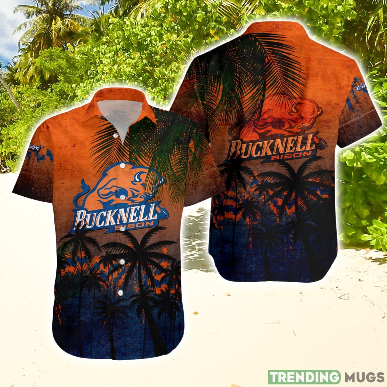 Bucknell Bison Hawaiian Shirt Summer Gift Coconut Tree Tropical Grunge Pattern For NCAA Fans Hawaiian Shirt Bucknell Bison Hawaiian Shirt Summer Gift Coconut Tree Tropical Grunge Pattern For NCAA Fans Hawaiian Shirt